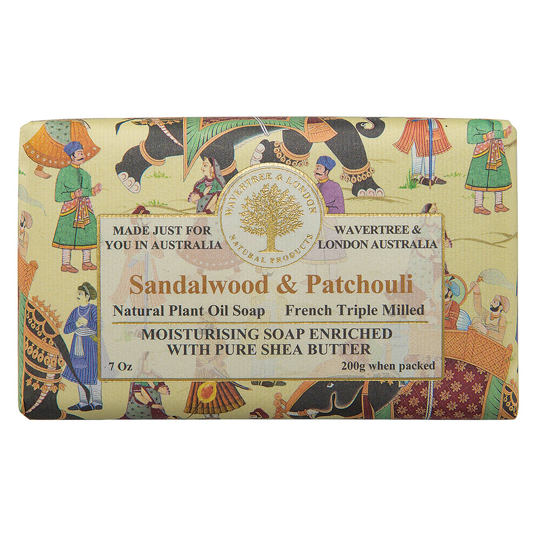 Premium Sandalwood & Patchouli Scented Bar Soap for Men & Women - Natural Handmade Luxury Soap for Dry Skin, Aromatherapy & Spa Relaxation at Home