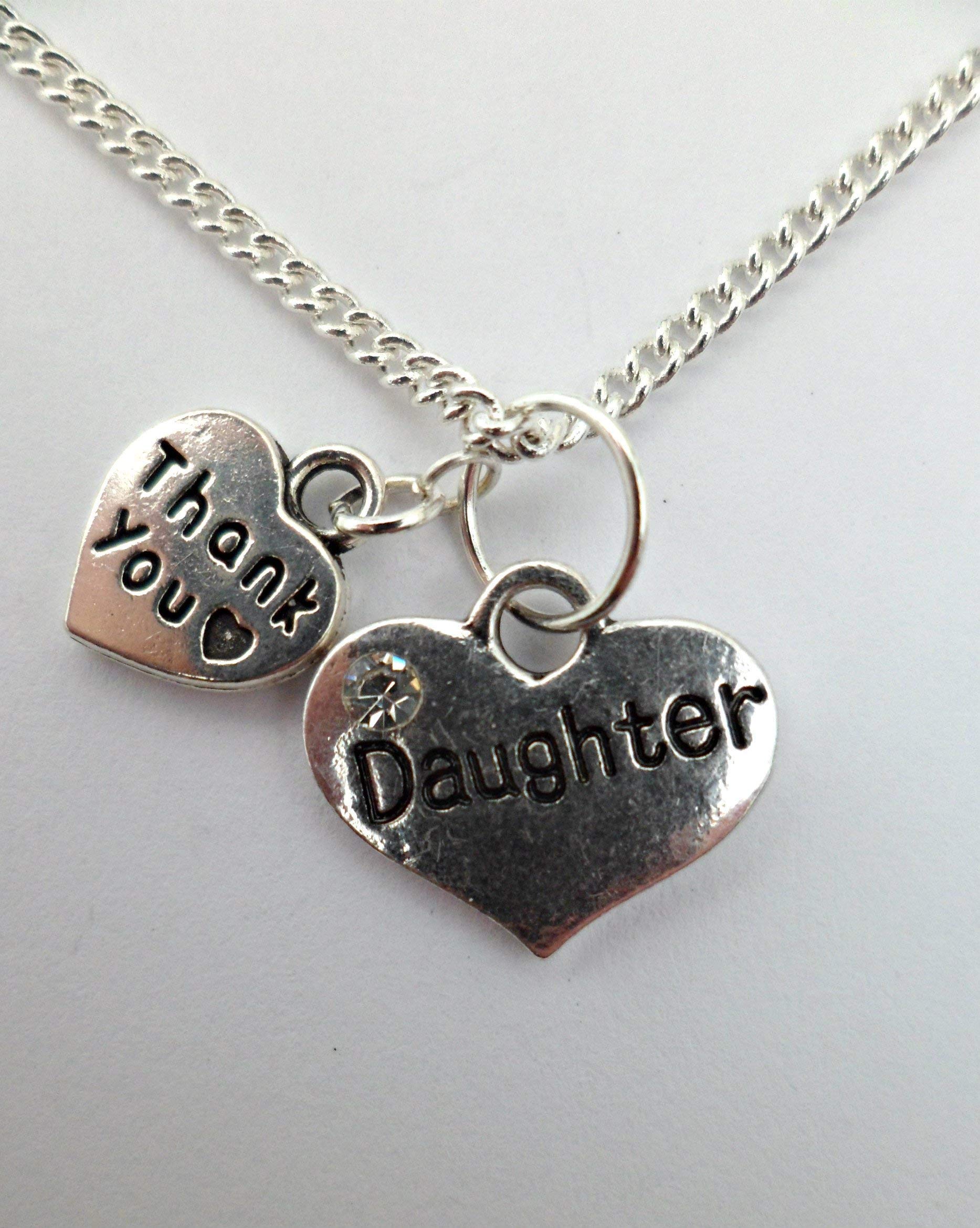 Sterling Silver Plated Necklace with Heart Gem Pendant - Perfect Gift for Daughter, Mother, Wife | Valentine's Day, Birthday, Anniversary Jewelry