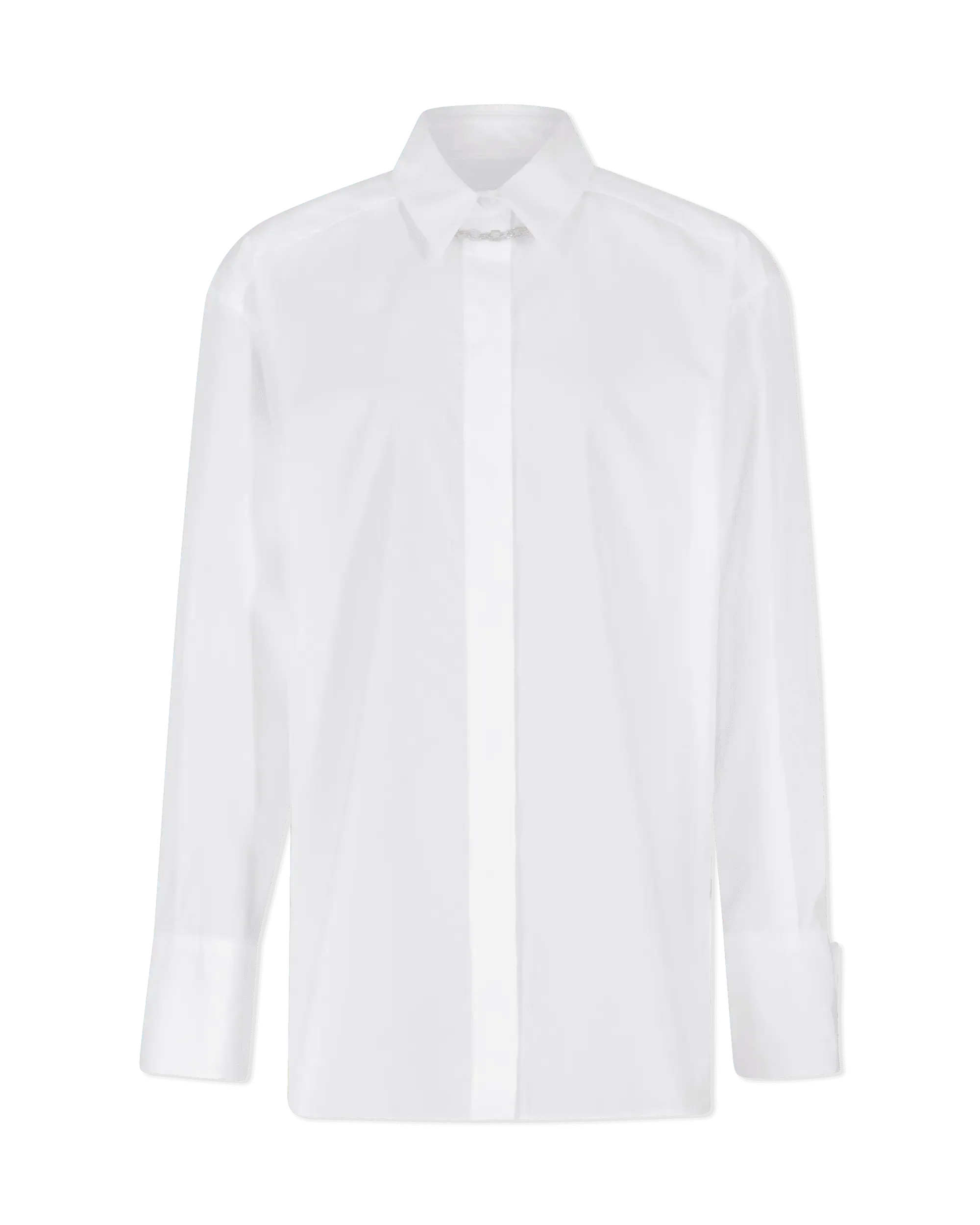 Stylish Chain Detail Tunic Top for Women - Trendy Layering Piece for Casual Outfits & Office Wear