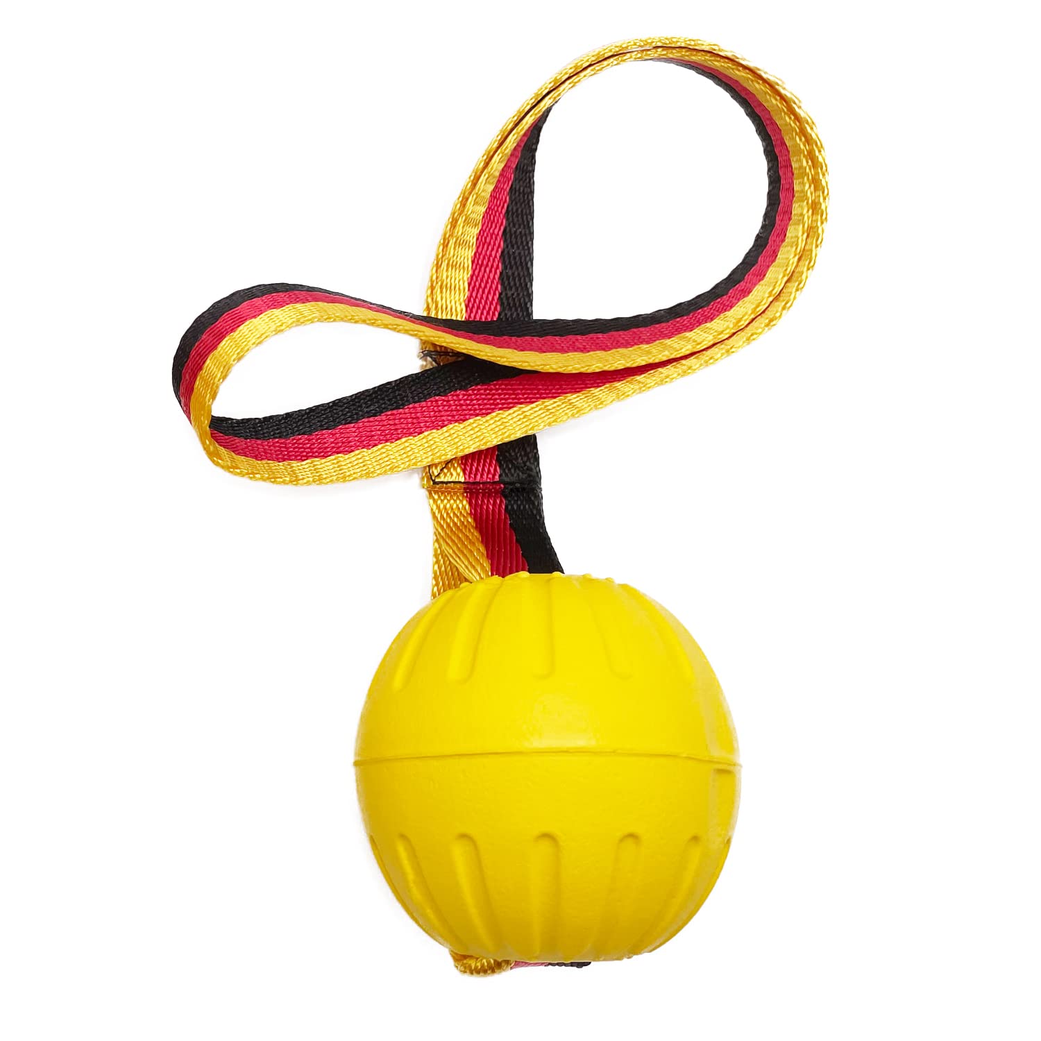 Durable Indestructible Dog Fetch Ball Chew Toy for Aggressive Chewers - Interactive Training & Tug Game Toy for Small, Medium & Large Dogs (Floating EVA Material, Small Size) - Perfect for Outdoor Play, Pool Fun & Puppy Training Sessions