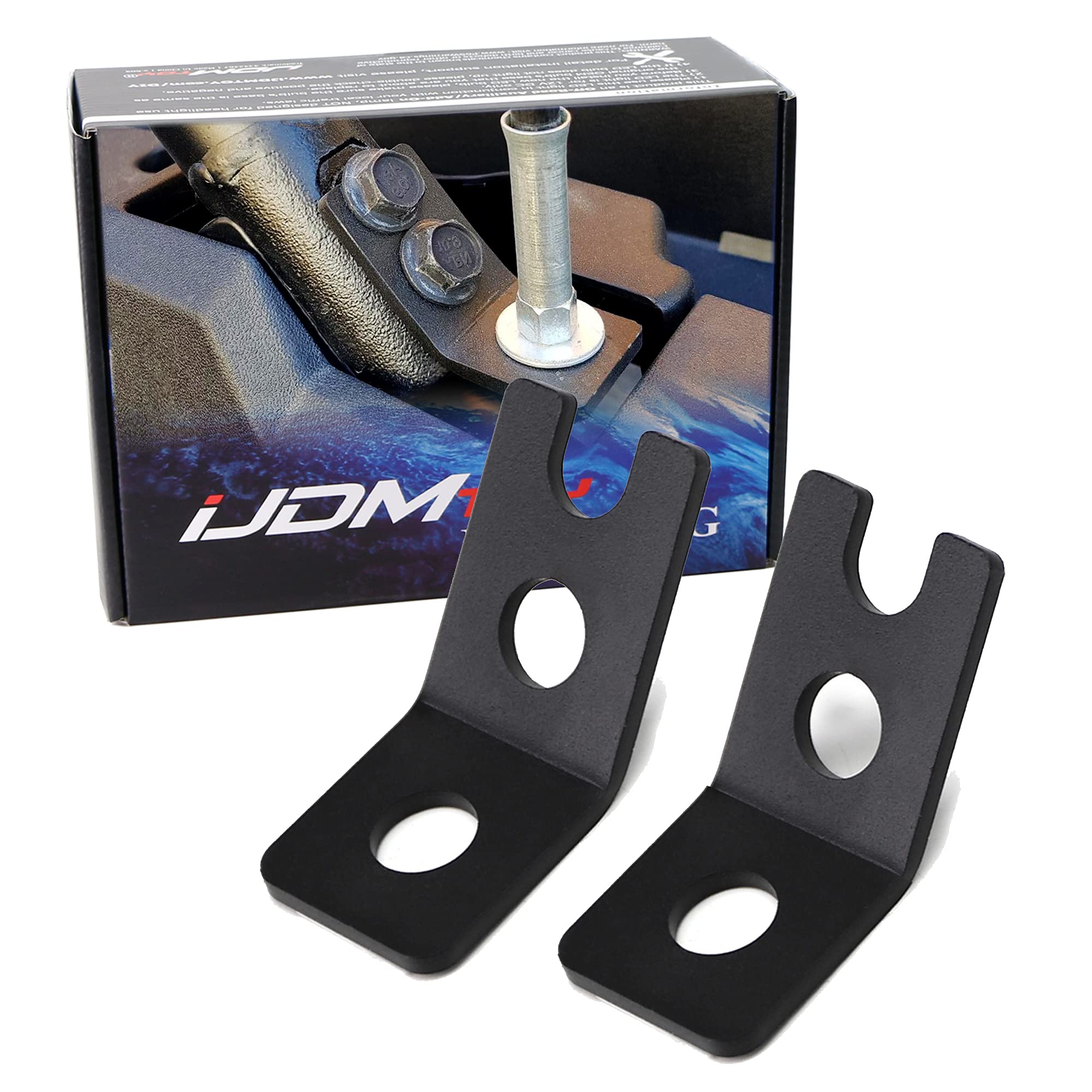 iJDMTOY LED Backup Reverse Lights & LED Whip Flag Mounting Brackets for 2014+ Polaris RZR XP 1000, 2015+ RZR 900 - Off-Road ATV UTV Accessories for Night Riding & Trail Safety
