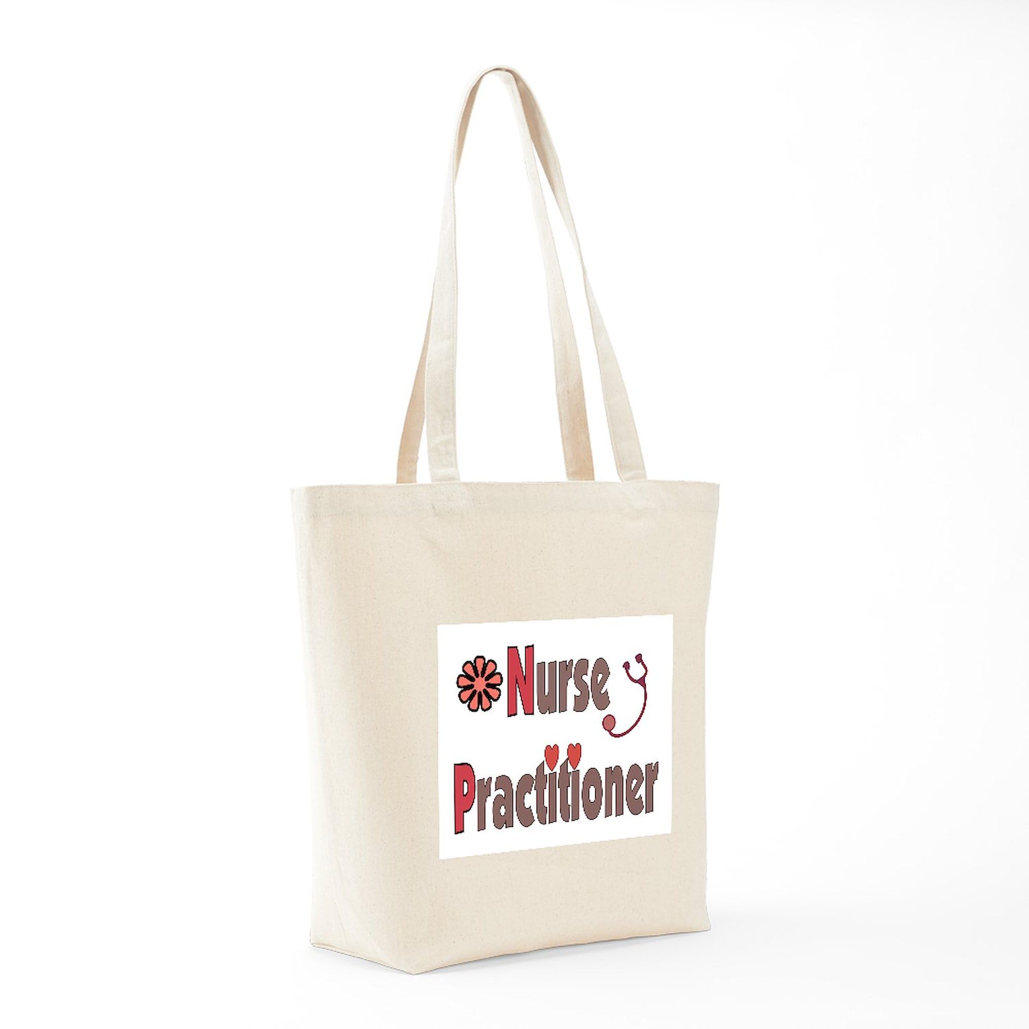 Nurse Practitioner Tote Bag - Natural Canvas Reusable Shopping Bag for Work & Everyday Use | Durable & Eco-Friendly Grocery Bag for Medical Professionals