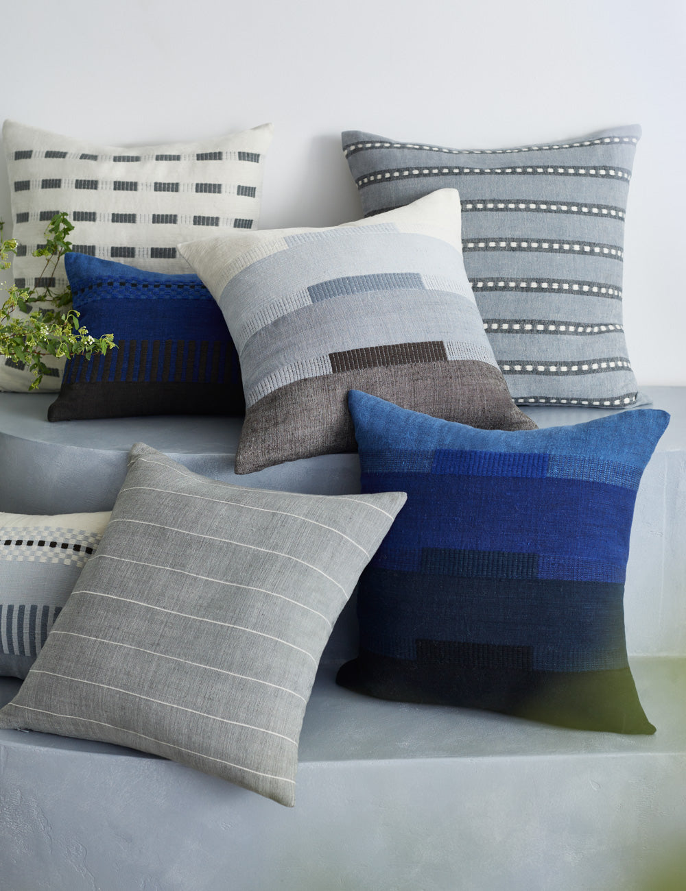 Bole Road Textiles Bale Pillow - Handmade Decorative Throw Pillow Cover for Sofa, Bed & Home Decor - Perfect for Living Room, Bedroom & Cozy Spaces