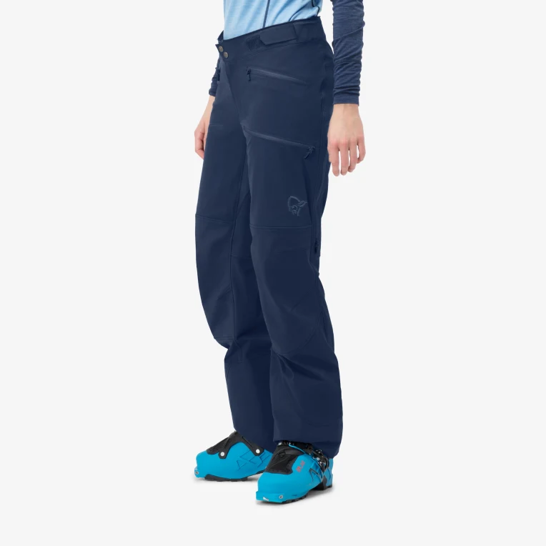 Norrona Lyngen Flex 1 Pants - Women's Waterproof Ski Pants for Alpine & Backcountry Skiing - Lightweight Hiking & Winter Outdoor Activities