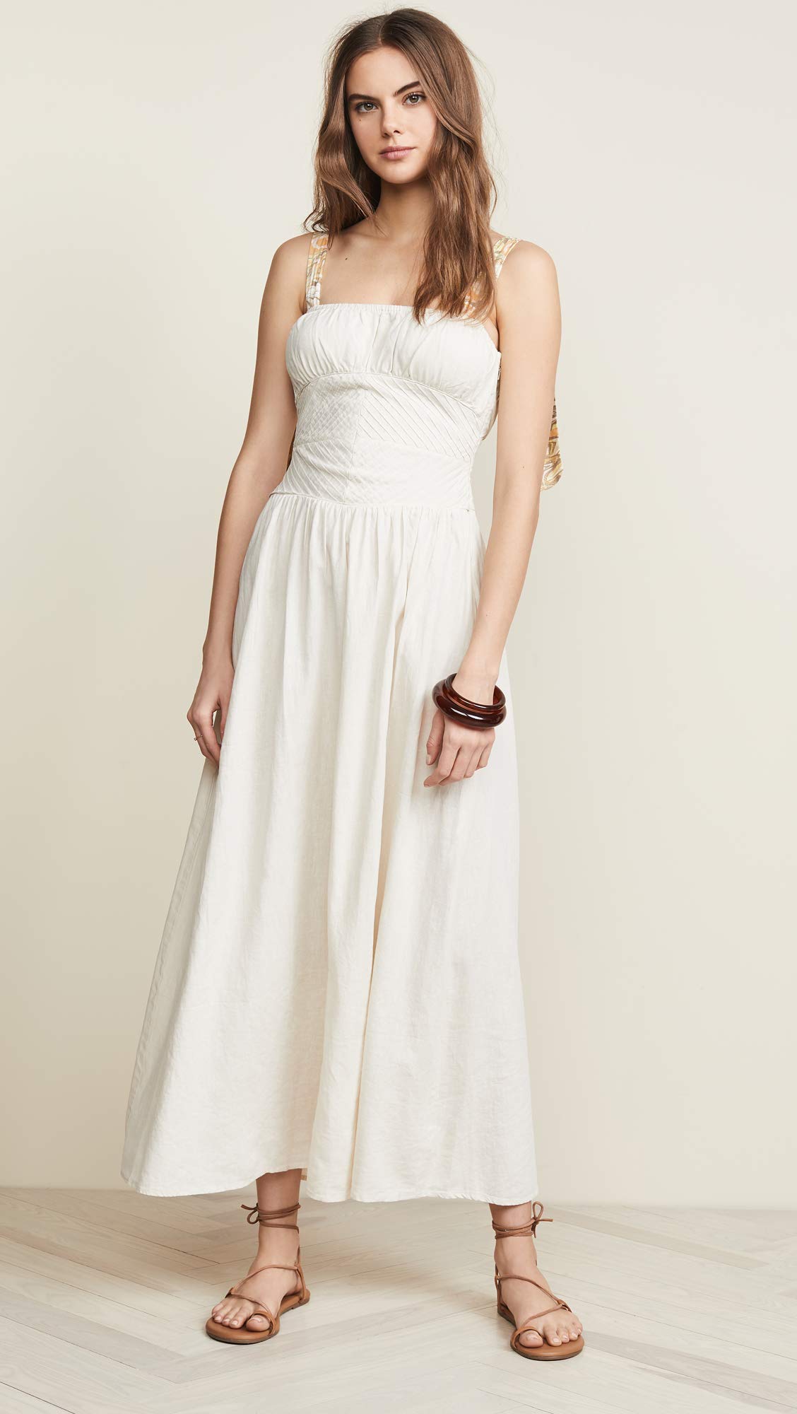 Free People Women's Santorini Maxi Dress - Flowy Boho Summer Beach Dress for Vacations, Weddings & Festivals