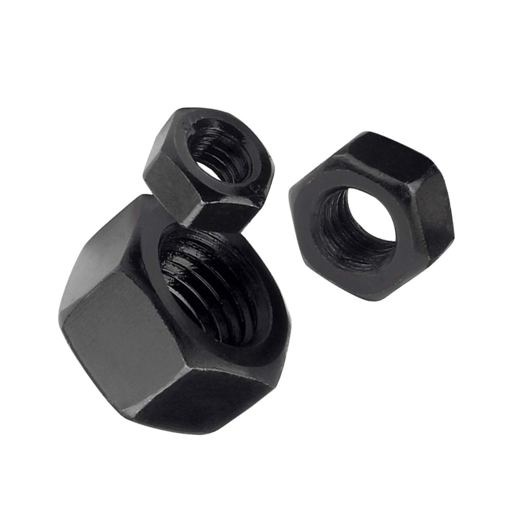 Carbon Steel Hex Lock Nuts - M2 Metric Thread Fasteners for Machinery, Automotive & DIY Projects | Durable Hexagon Head Hardware Tools