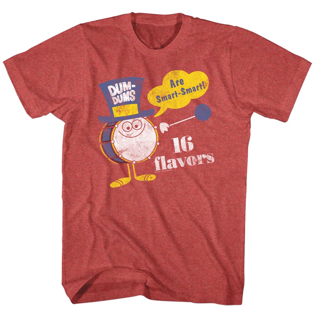 Funny Dum Dums Sugar Candy Lollipop Drumman Smart Adult T-Shirt - Novelty Graphic Tee for Candy Lovers, Office Humor & Casual Wear