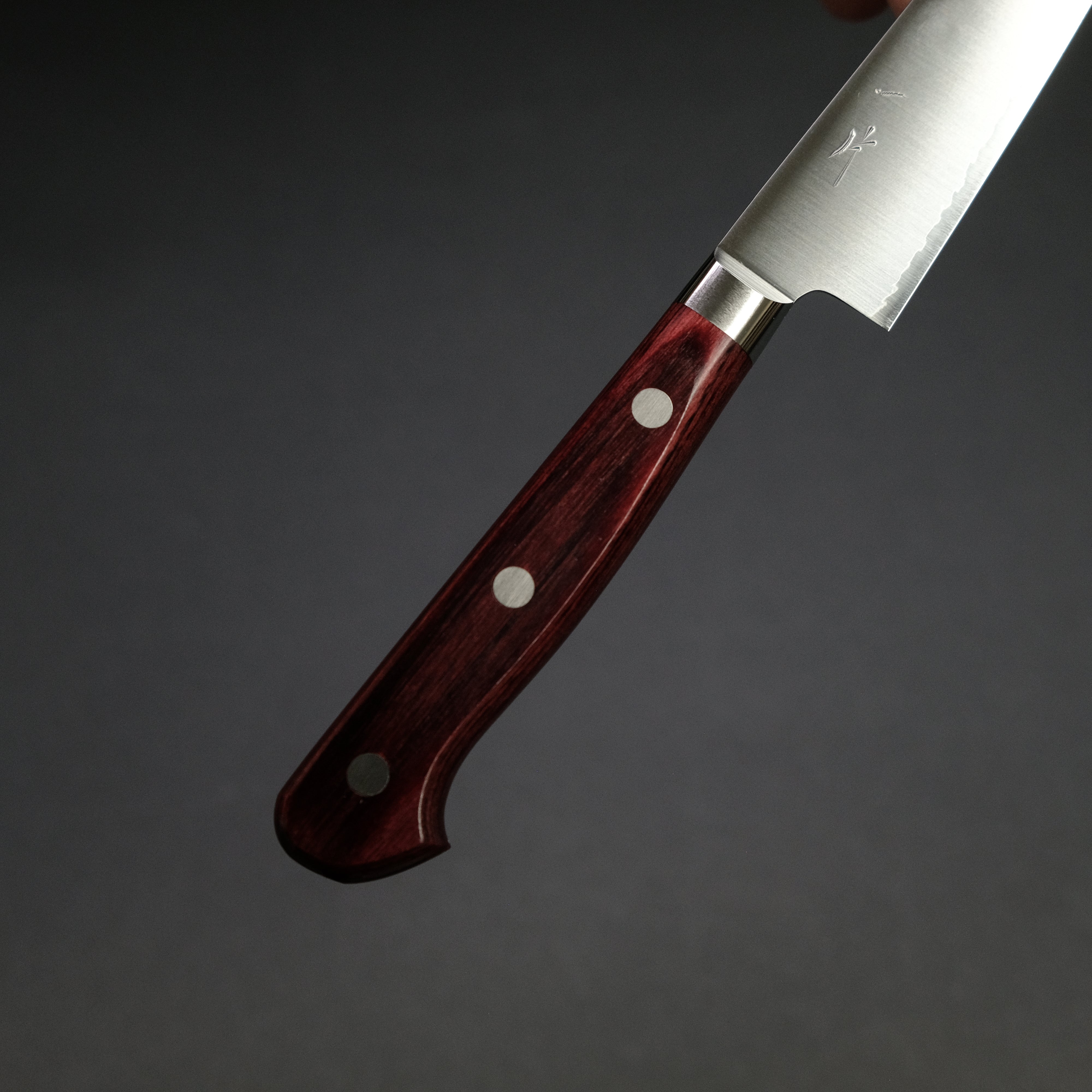 Hitohira TP Petty 130mm Japanese Kitchen Knife with Wine Pakka Handle - Perfect for Precision Slicing, Peeling & Garnishing Fruits, Vegetables & Boneless Meats