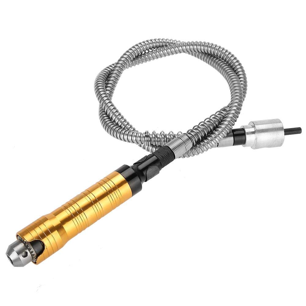 Flexible Shaft Rotary Tool Kit - 6mm Flex Shaft Attachment for Electric Drill, Rotary Grinder with 0.5-6.5mm Chuck & Carbide Drill Bits - Perfect for DIY Projects, Jewelry Making, Metal Engraving & Wood Carving