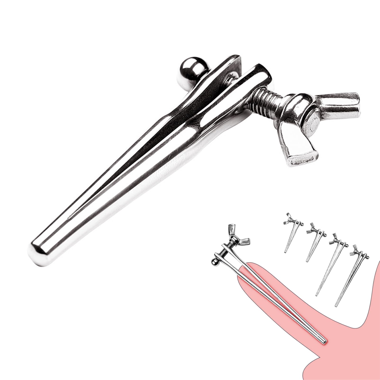 Stainless Steel Urethral Dilator with Adjustable Screw - Hollow Penis Plug, Urethral Catheter & SM Sex Toys for Men - Prostate Massager (6mm, Short) - Perfect for BDSM Play, Medical Training & Sensual Exploration