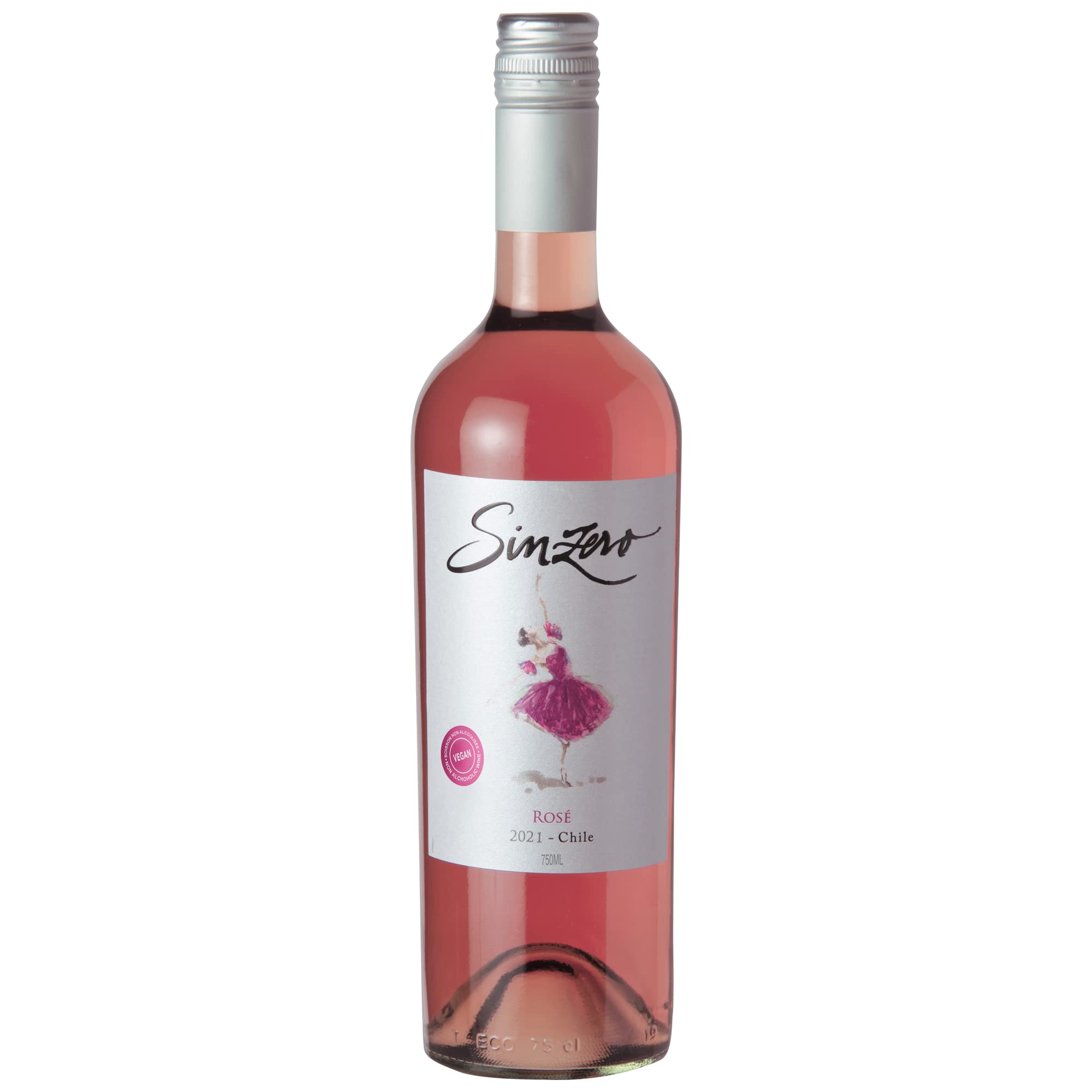 SINZERO Alcohol-Free Rose Wine - Vegan, Low Calorie, Gluten-Free (25.4 Fl Oz) - Perfect for Parties, Weddings & Healthy Lifestyle