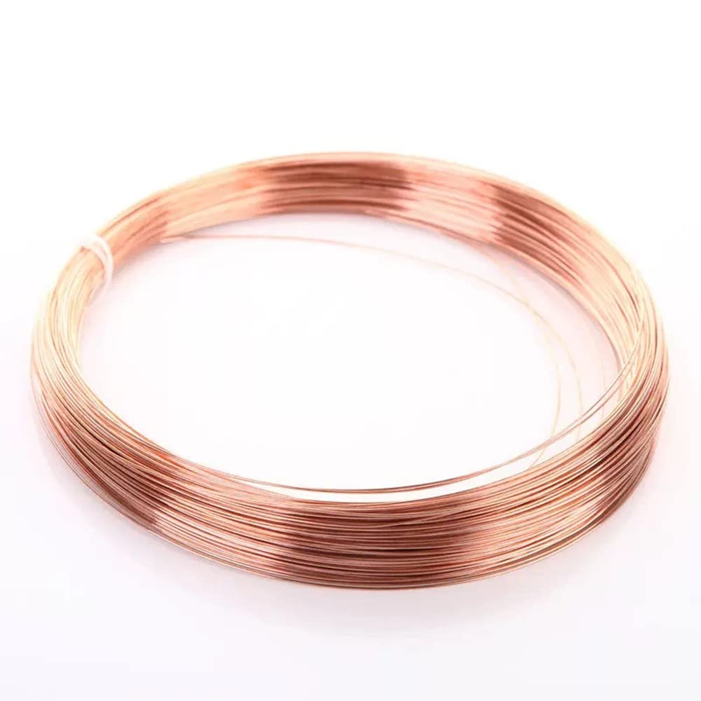 12 Gauge Solid Bare Copper Round Wire - 32.8 Ft (10 Meters) Coil - 99.9% Pure 2mm Diameter Copper Wire for Electrical Wiring, DIY Crafts, Jewelry Making and Home Repairs