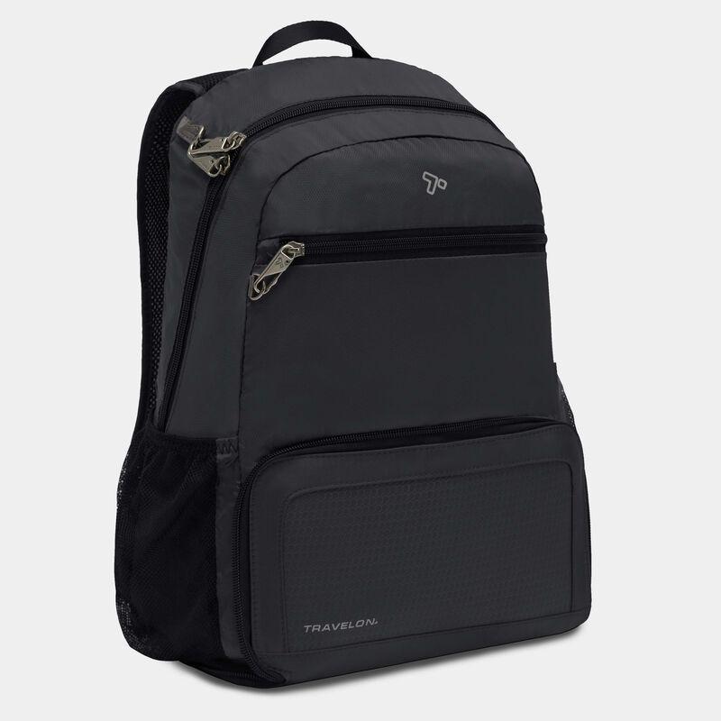 Travelon Anti-Theft Packable Backpack for Travel & Commuting - Lightweight Secure Daypack with RFID Protection for Hiking, Work & Daily Use