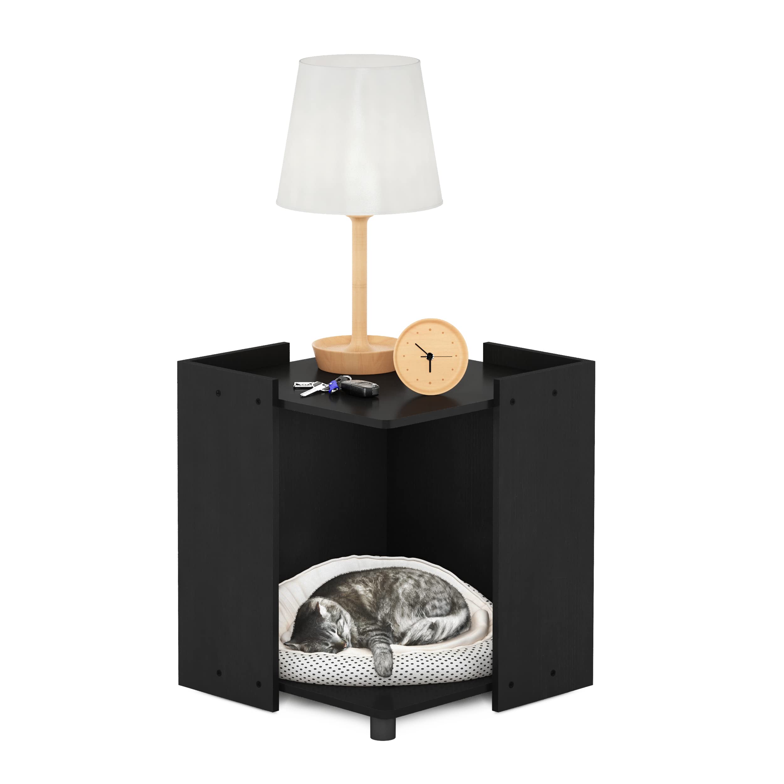 Furinno Peli Cat Litter Box Enclosure - Stylish & Odor-Controlling Pet Furniture for American Homes | Perfect for Small Spaces & Home Decor