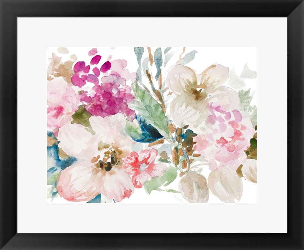 Lanie Loreth 'Oh Fragrant Spring' Framed Art Print - 23x19 Inch Black Frame Wall Decor for Living Room, Bedroom & Office