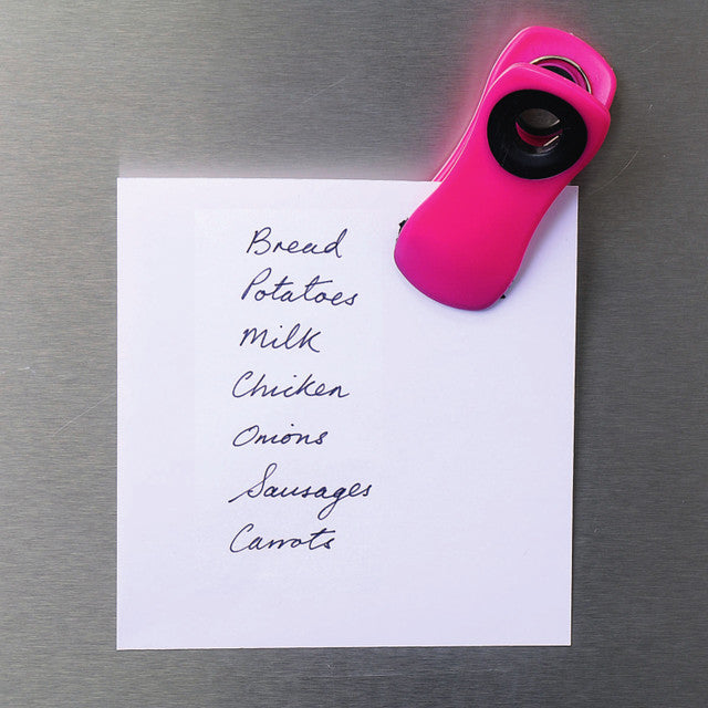 4-Pack Magnetic Memo Clips - Strong Hold Fridge Magnets for Notes, Photos & Documents - Perfect for Office, Kitchen & Home Organization