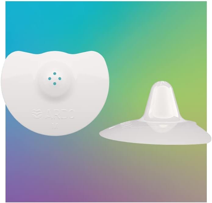 BPA-Free Soft Silicone Breastfeeding Nipple Shields with Storage Case - Ardo Tulips Nursing Essentials for Comfortable & Pain-Free Feeding (Small) | Perfect for Sensitive Nipples, Postpartum Recovery & Working Moms