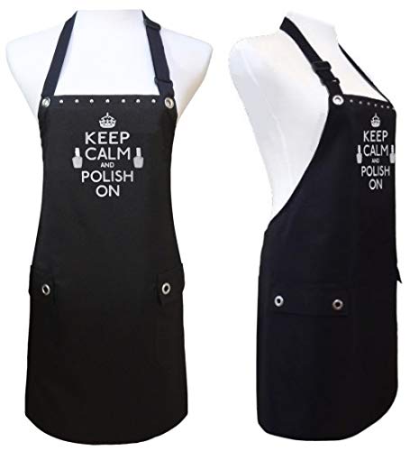 Waterproof Polyurethane Nail Technician Apron - Durable & Comfortable Manicurist Smock for Salon Professionals | Perfect for Nail Art, Gel Polish & Acrylic Applications