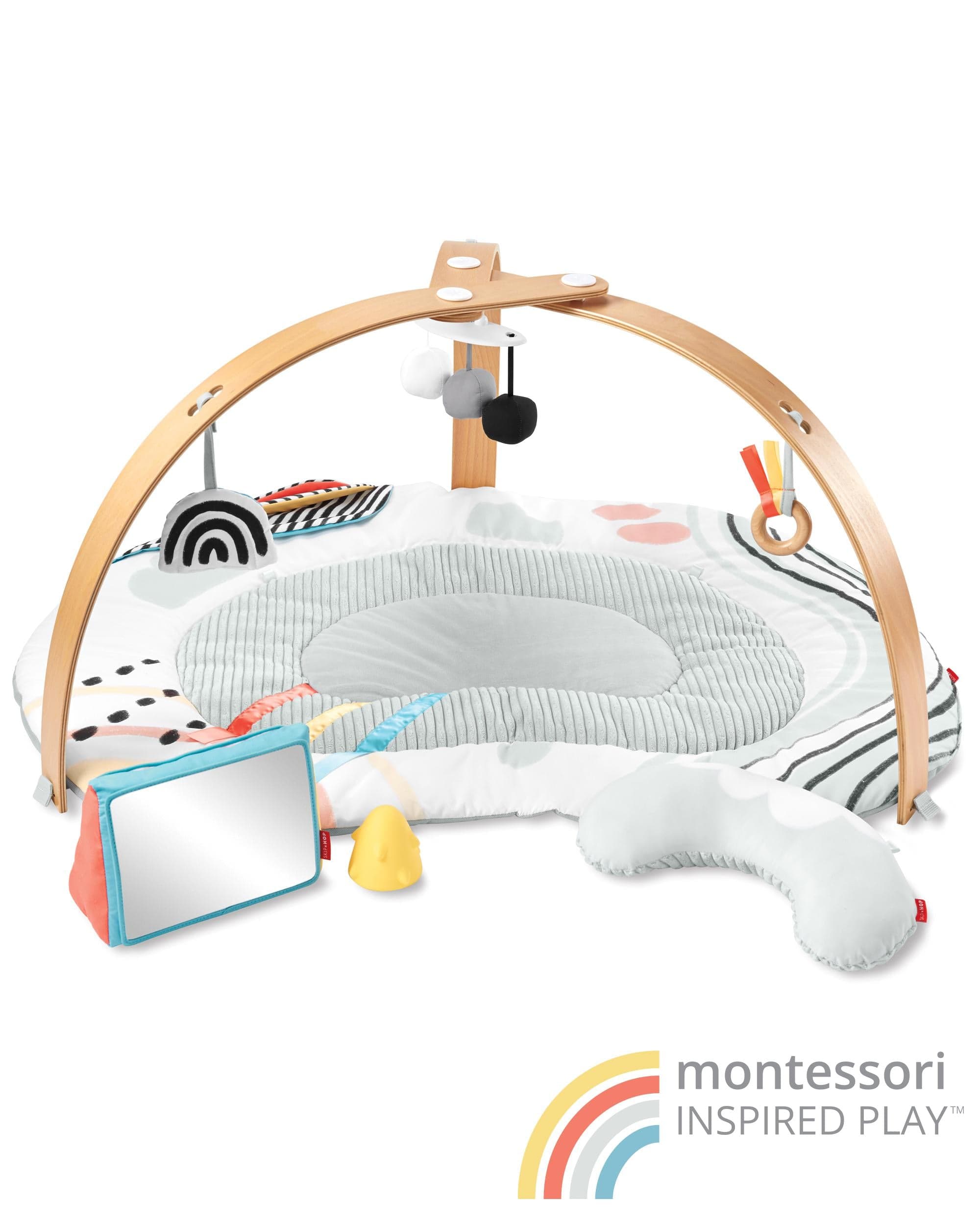Skip Hop Discoverosity Montessori Inspired Play Gym - Baby Activity Center for Sensory Development & Tummy Time - Perfect for Newborns & Infants