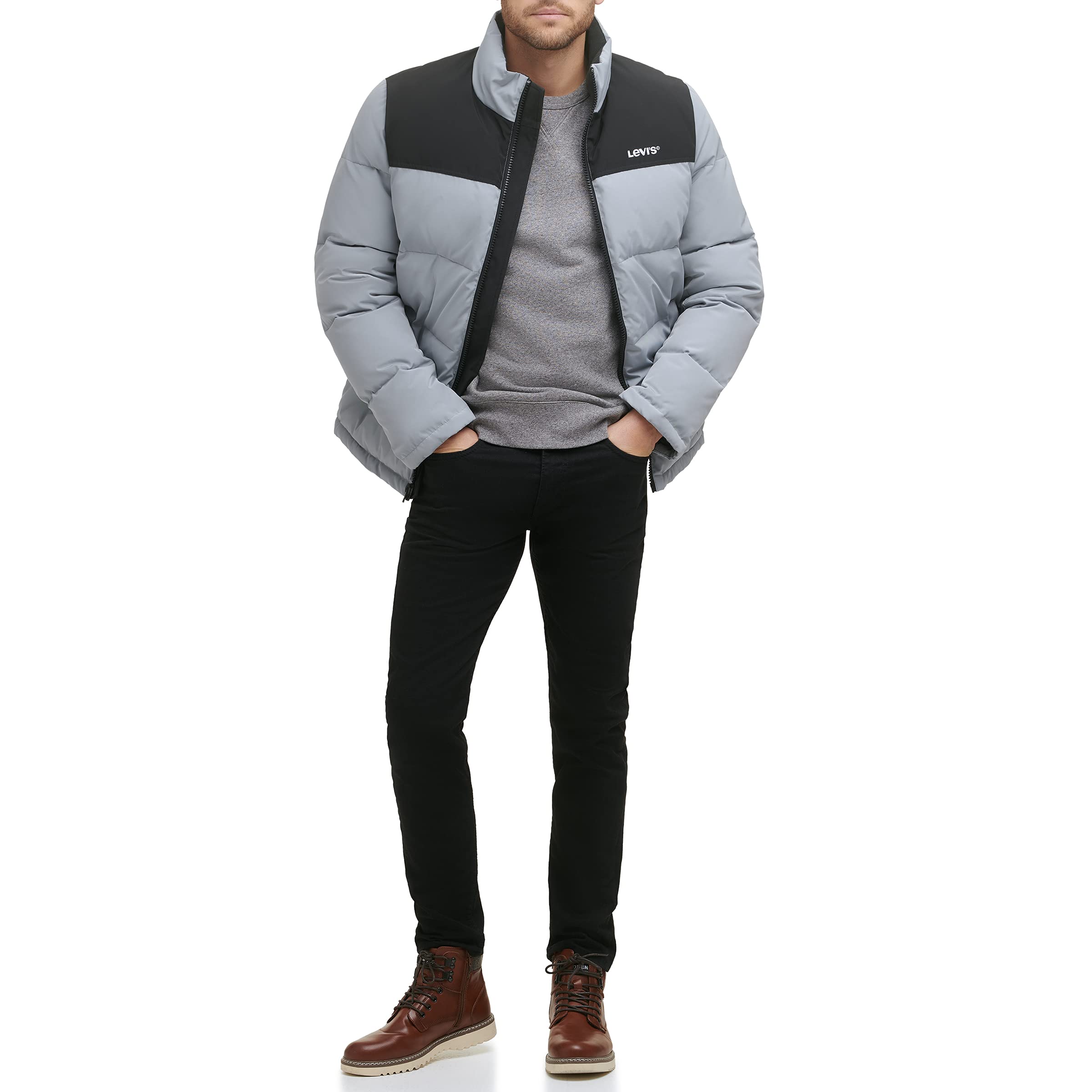 Levi's Men's Arctic Cloth Retro Bubble Puffer Jacket - Warm Winter Coat for Outdoor Activities, Streetwear Fashion & Casual Wear
