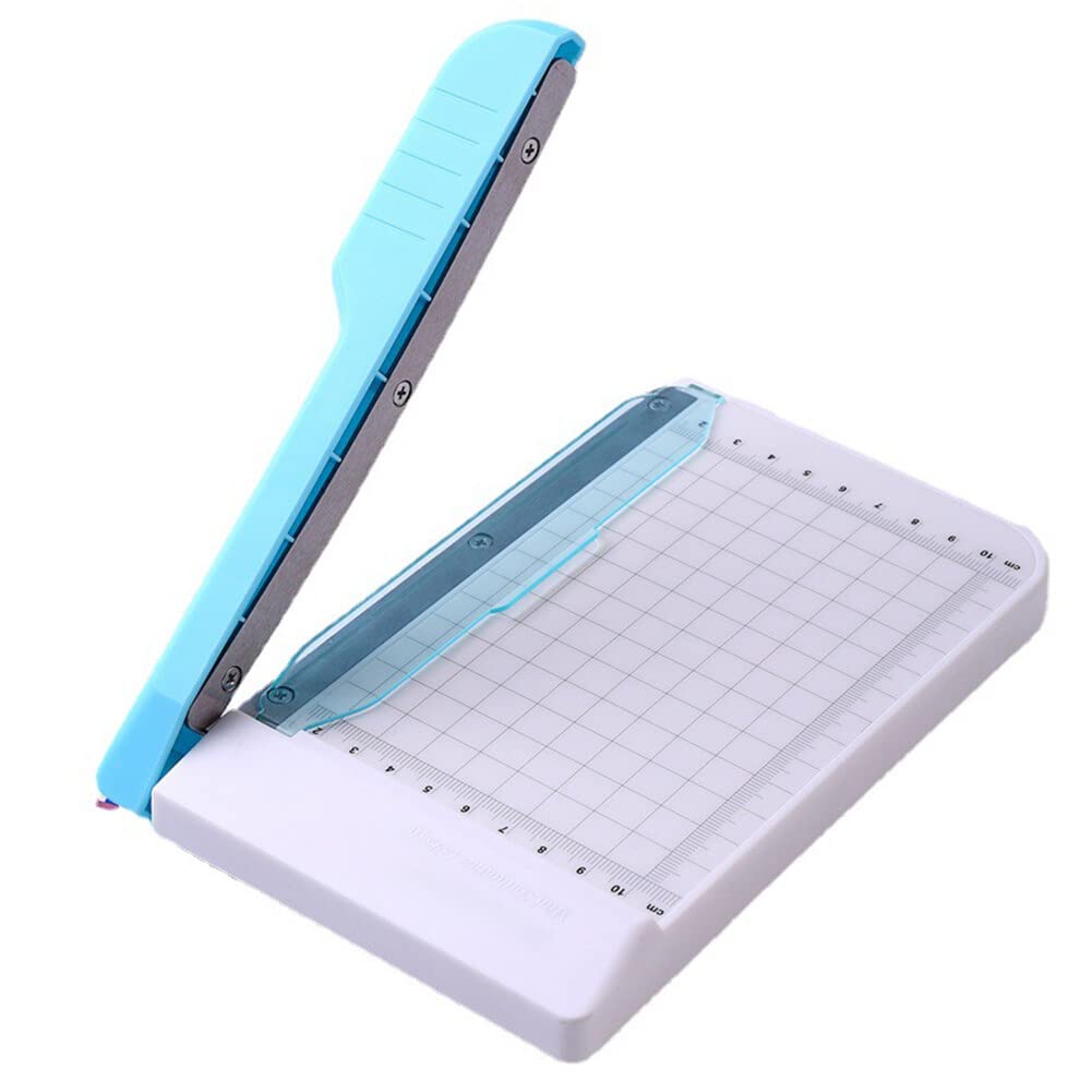 Small Paper Cutter - Mini Manual Photo Trimmer for Craft Paper, Labels, Cards & Scrapbooking | Perfect for DIY Projects, Card Making & Photo Albums