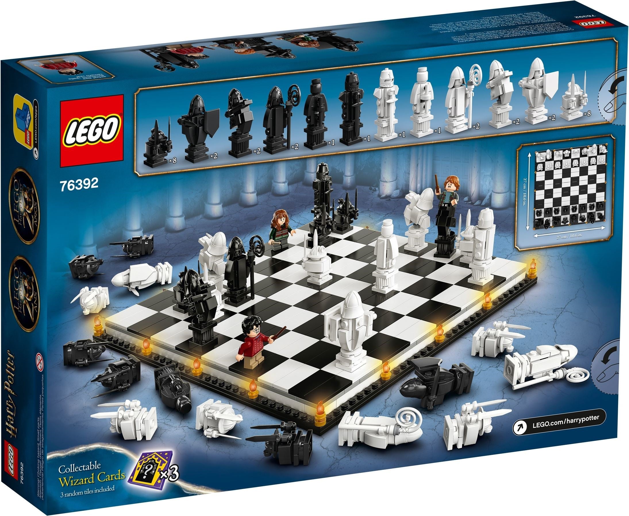 LEGO 76392 Harry Potter Hogwarts Wizard's Chess Set - Collectible Building Toy for Kids & Adults - Perfect for Game Nights & Harry Potter Fans