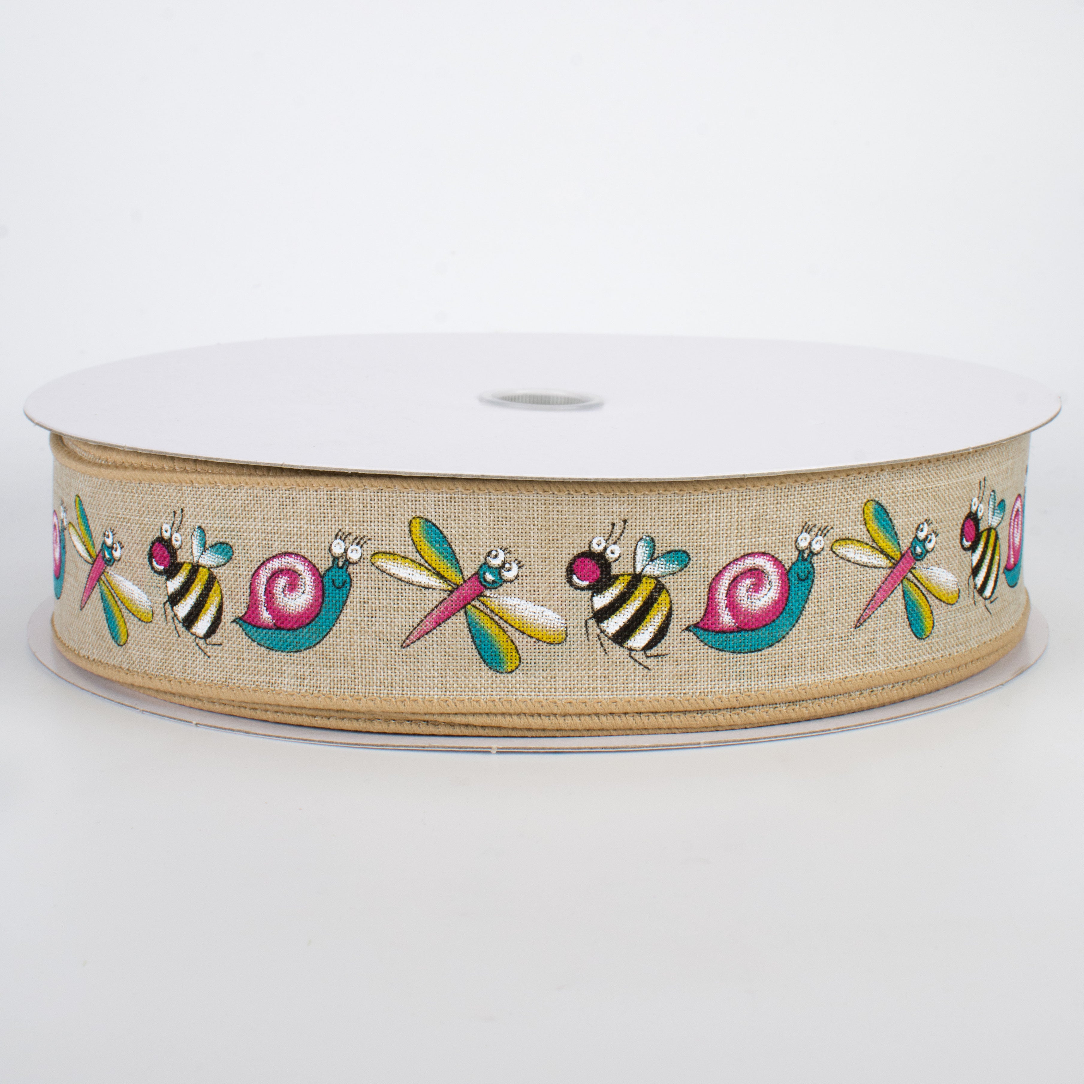 1.5 Inch Natural Bugs Ribbon - 50 Yards Roll for Gift Wrapping, Crafts, and DIY Decorations