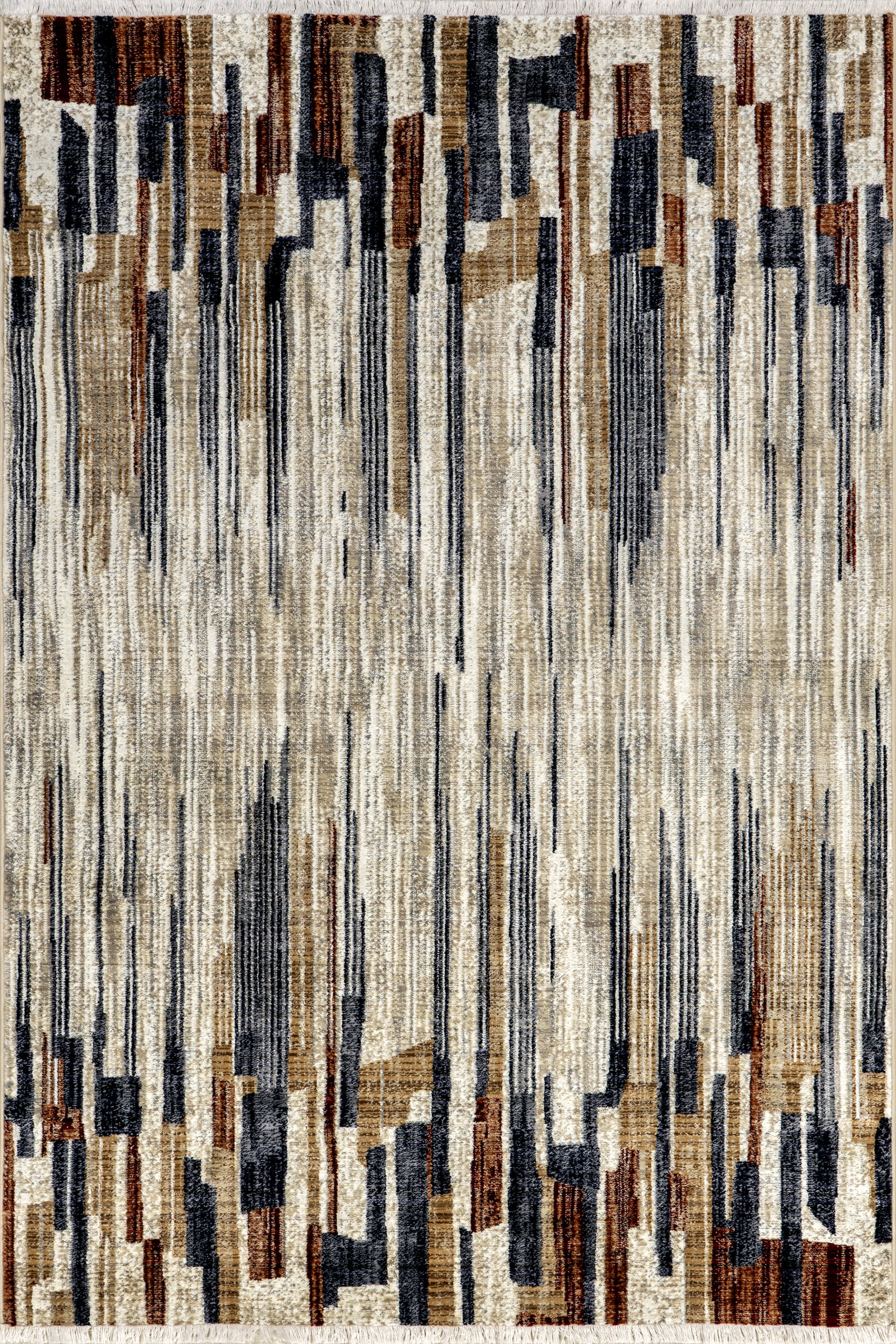 Bowery Striped Area Rug - Colorful Striped Design for Living Room, Bedroom & Home Decor | Soft & Durable Multicolor Rug
