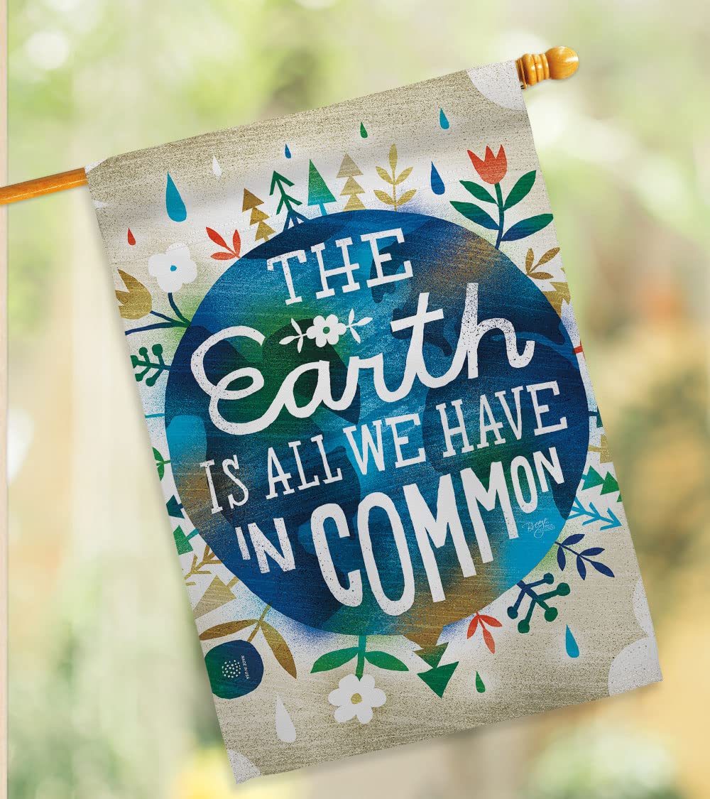 Breeze Decor Earth House Flag Set 28x40