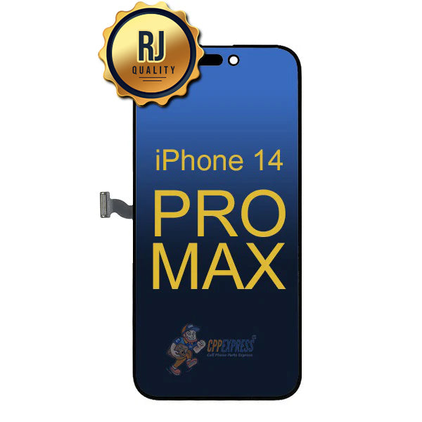 iPhone 14 Pro Max 120Hz LCD Display Touch Screen Digitizer Assembly - High Quality RJ Replacement Part (Black) | Perfect for Screen Repair, DIY Fixes & Device Restoration