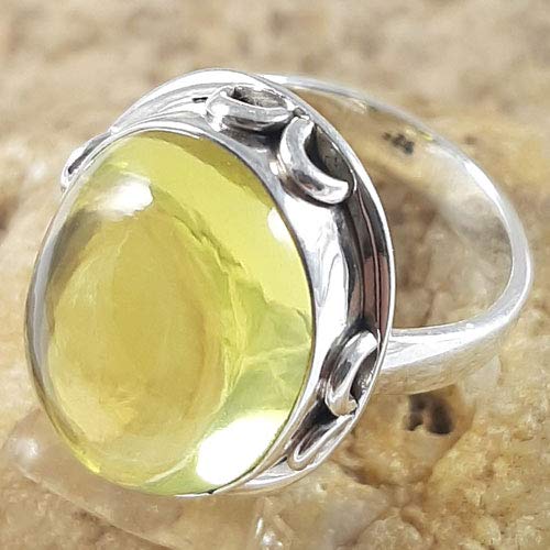 925 Sterling Silver Gemstone Ring for Women - Handmade Jewelry Gift for Christmas & Cyber Monday