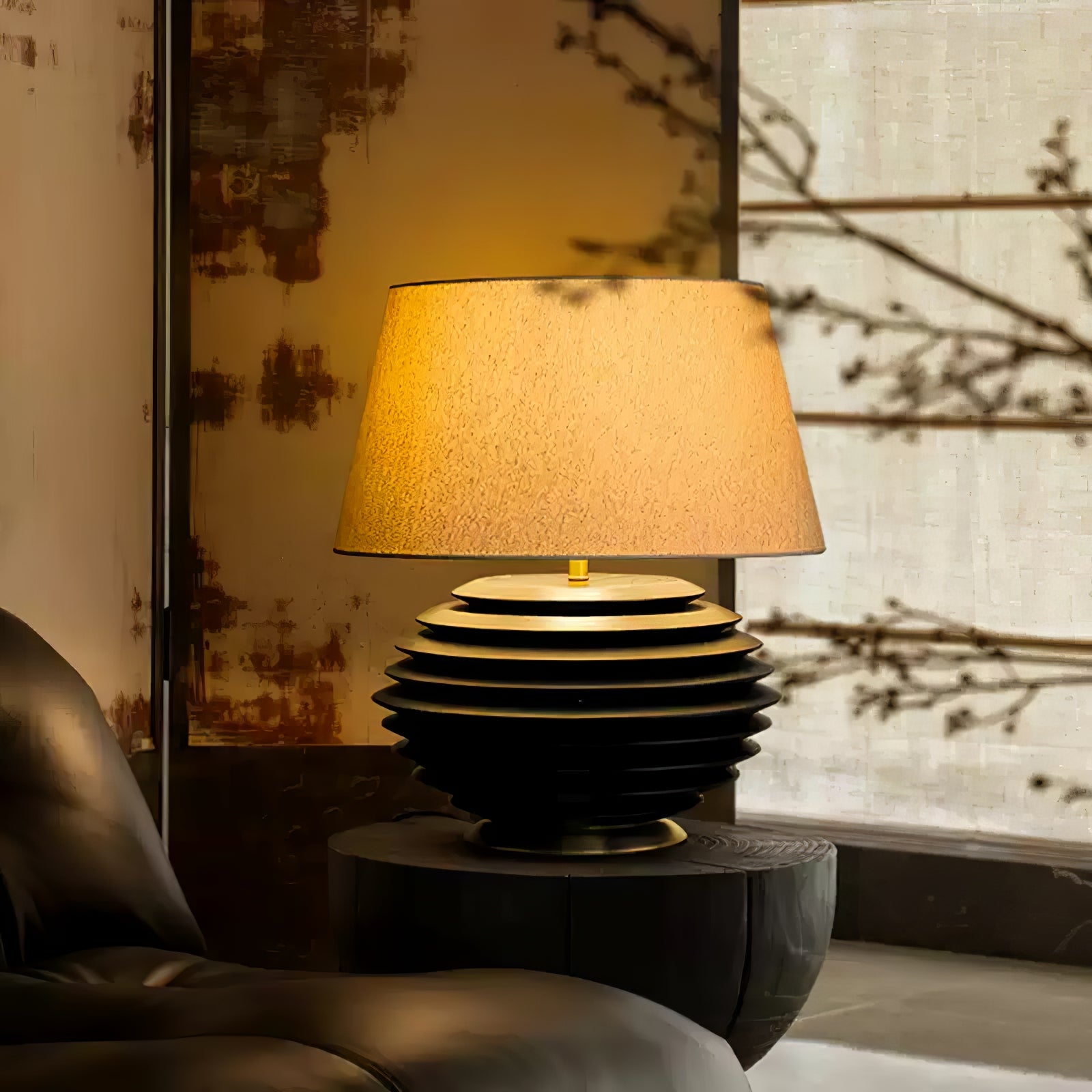 Stylish Cadence Table Lamp - Modern LED Bedside Lighting for Bedroom, Living Room & Office - Warm White & Cool White Dimmable Desk Lamp