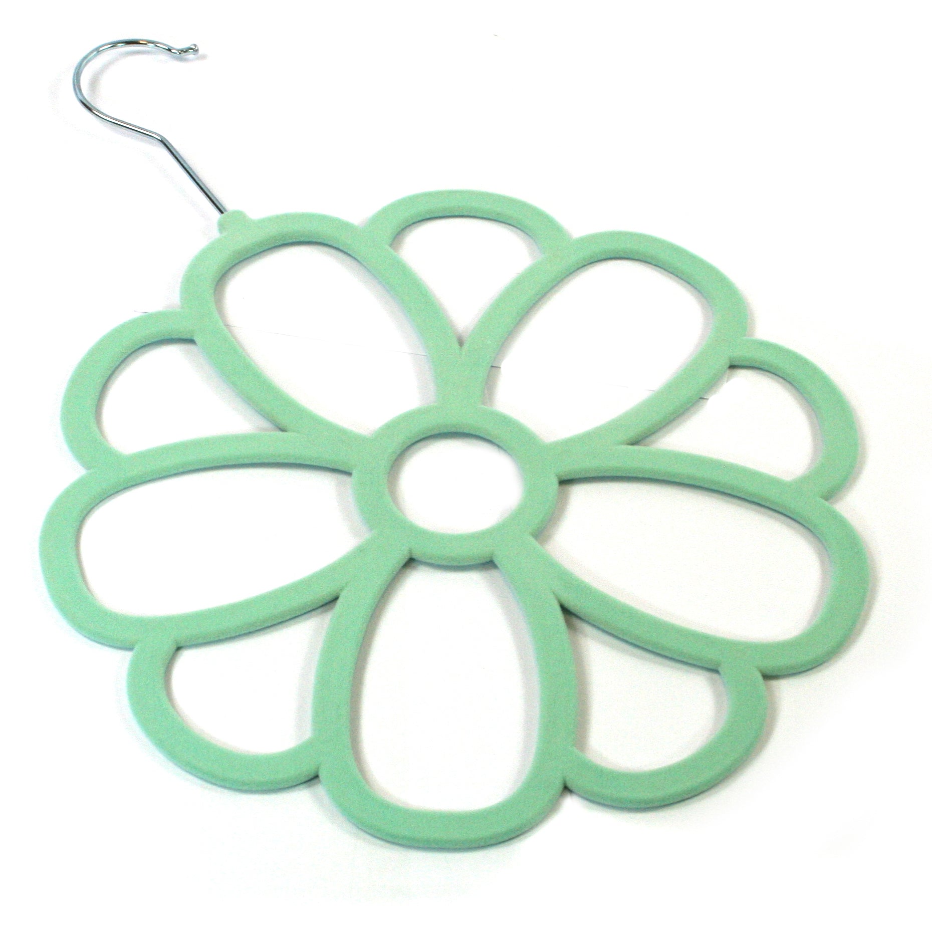 Floral Scarf Hanger - Elegant Wall-Mounted Organizer for Scarves, Shawls & Accessories - Perfect for Bedroom, Closet & Entryway Decor