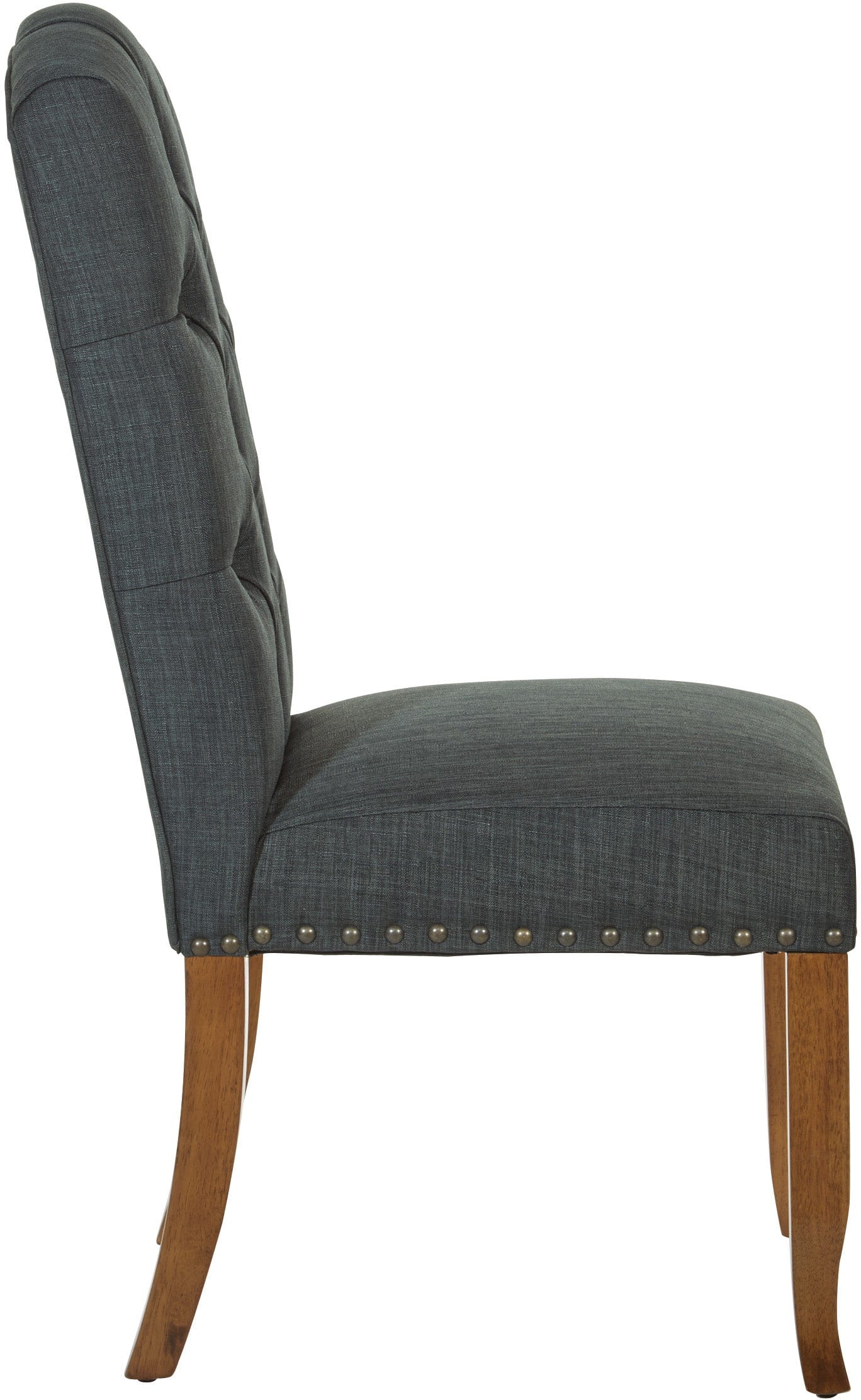 Office Star Jessica Tufted Dining Chair Set of 2 - Modern Upholstered Side Chairs with Button Tufting [JSA2L] - Perfect for Dining Room, Kitchen, Office or Conference Room