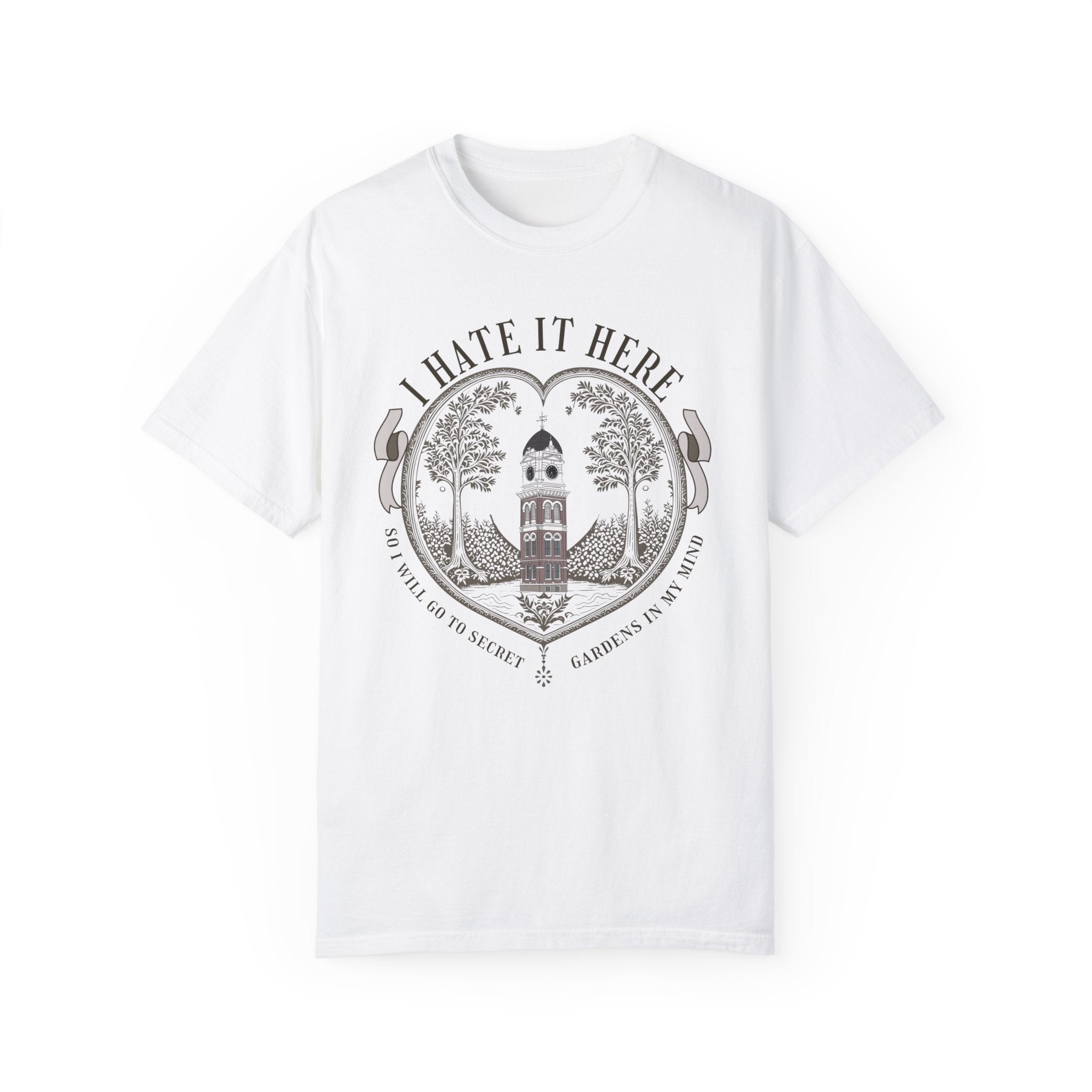 Funny I Hate It Here T-Shirt - Sarcastic Graphic Tee for Men & Women - Perfect for Casual Wear, Work From Home, and Relaxing Outfits