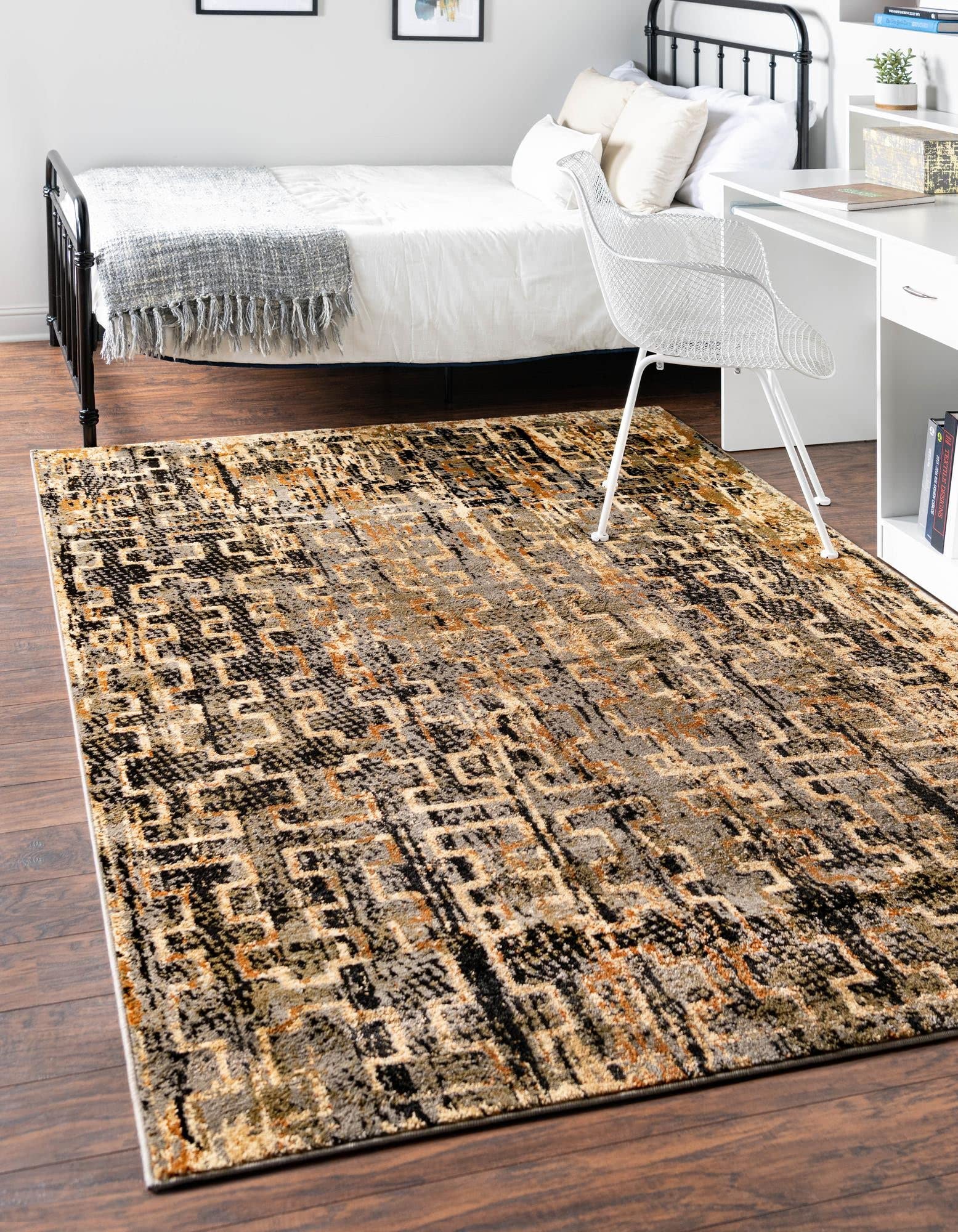 Unique Loom Saturn Collection Area Rug - Aura (5'3