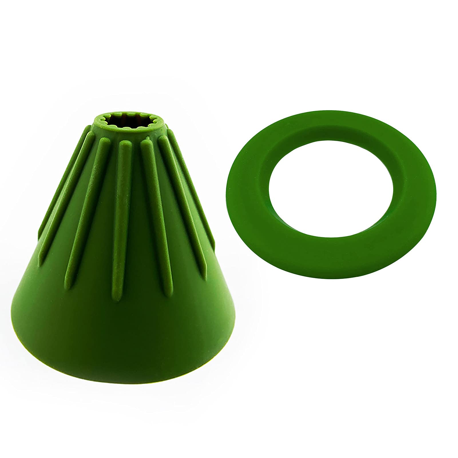 Reusable Silicone Coffee Filter - Hand-Pushed Foldable Funnel for Pour Over & Drip Coffee Makers | Eco-Friendly & Easy to Clean | Perfect for Camping, Travel & Home Brewing (Green, 1 Pack)