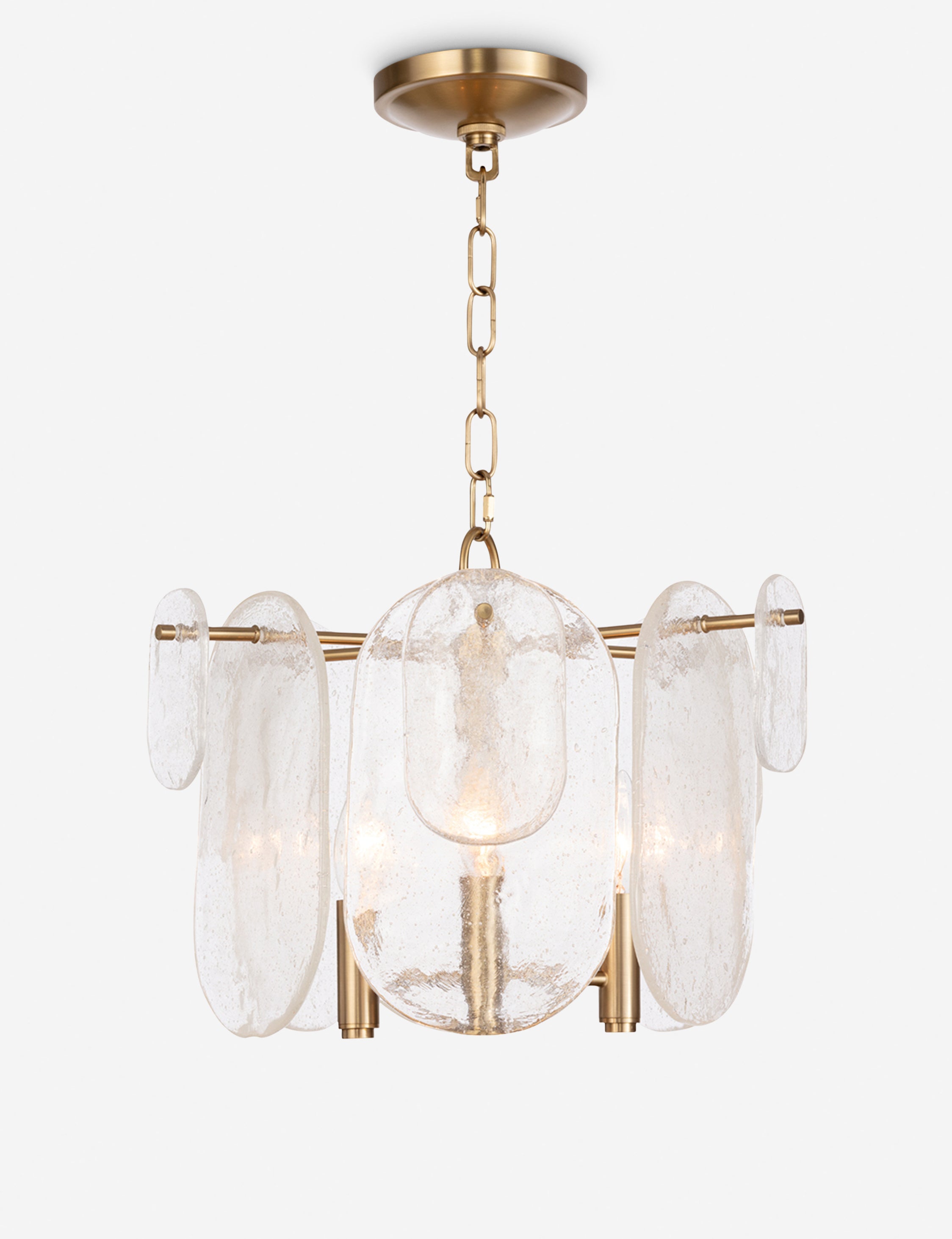 Regina Andrew Echo Pendant Light - Modern Glass Hanging Fixture for Dining Room, Kitchen Island & Bedroom Decor
