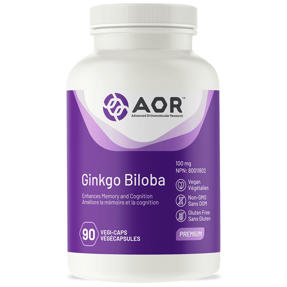 Premium Ginkgo Biloba 120mg Capsules (90 Count) - Supports Memory & Brain Health - Ideal for Focus, Study & Cognitive Function