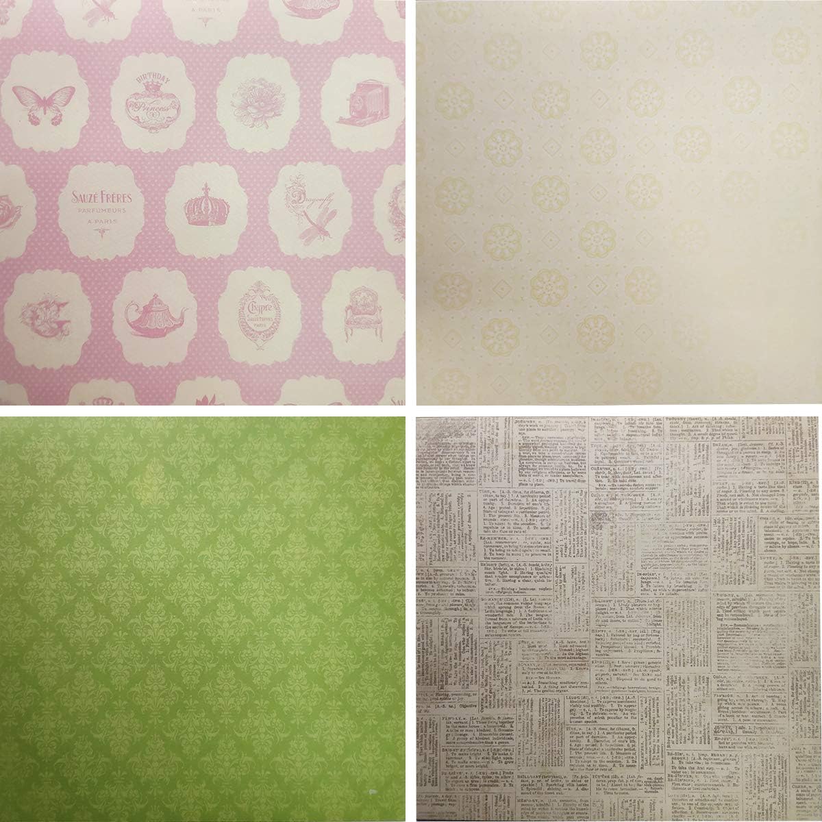 LevyLisa 8x8 Cardstock Paper Pad - 40 Sheets Floral Scrapbook Paper for DIY Crafts, Card Making, Scrapbooking & Home Decor | Premium Designer Decorative Craft Paper