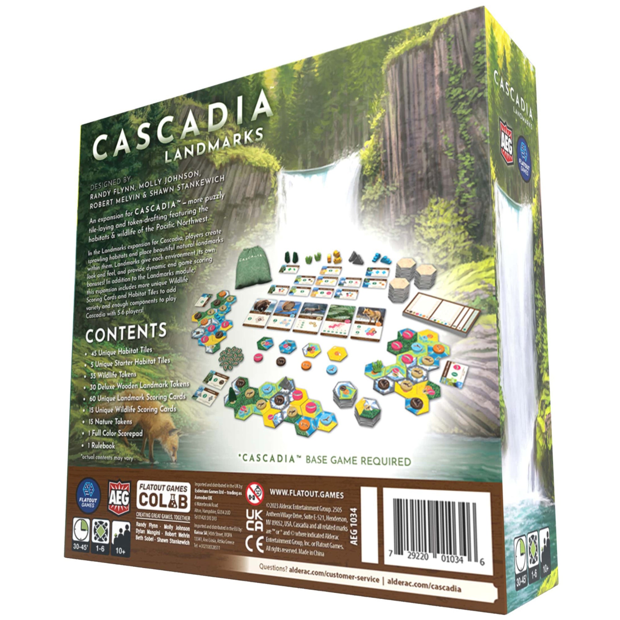 Cascadia Landmarks Expansion Board Game - Strategic Tile Placement Puzzle Game for Family Game Night & Educational Play