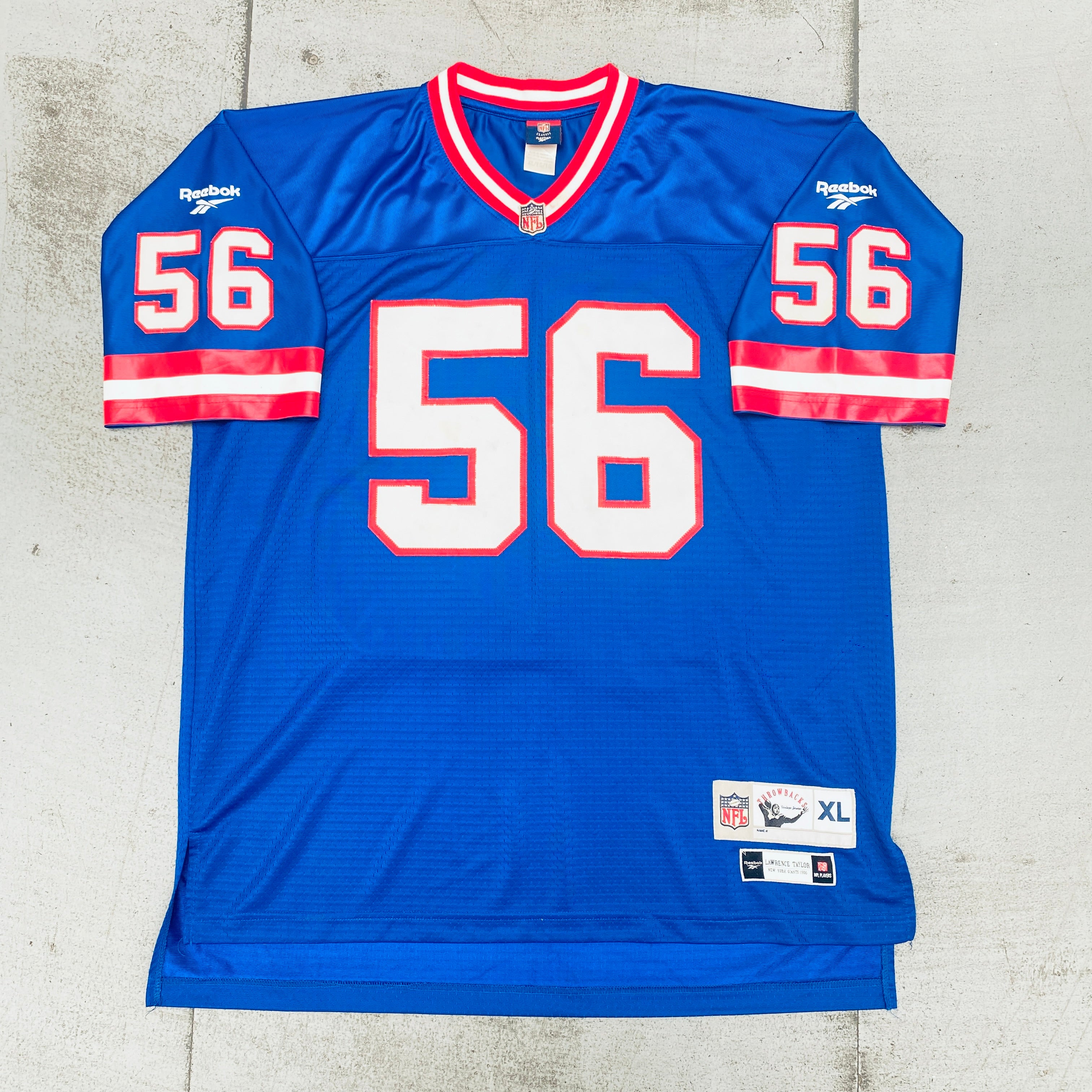 Authentic New York Giants Lawrence Taylor 1986 Throwback Stitched Jersey (XL) - Perfect for NFL Games, Tailgating & Fan Collections