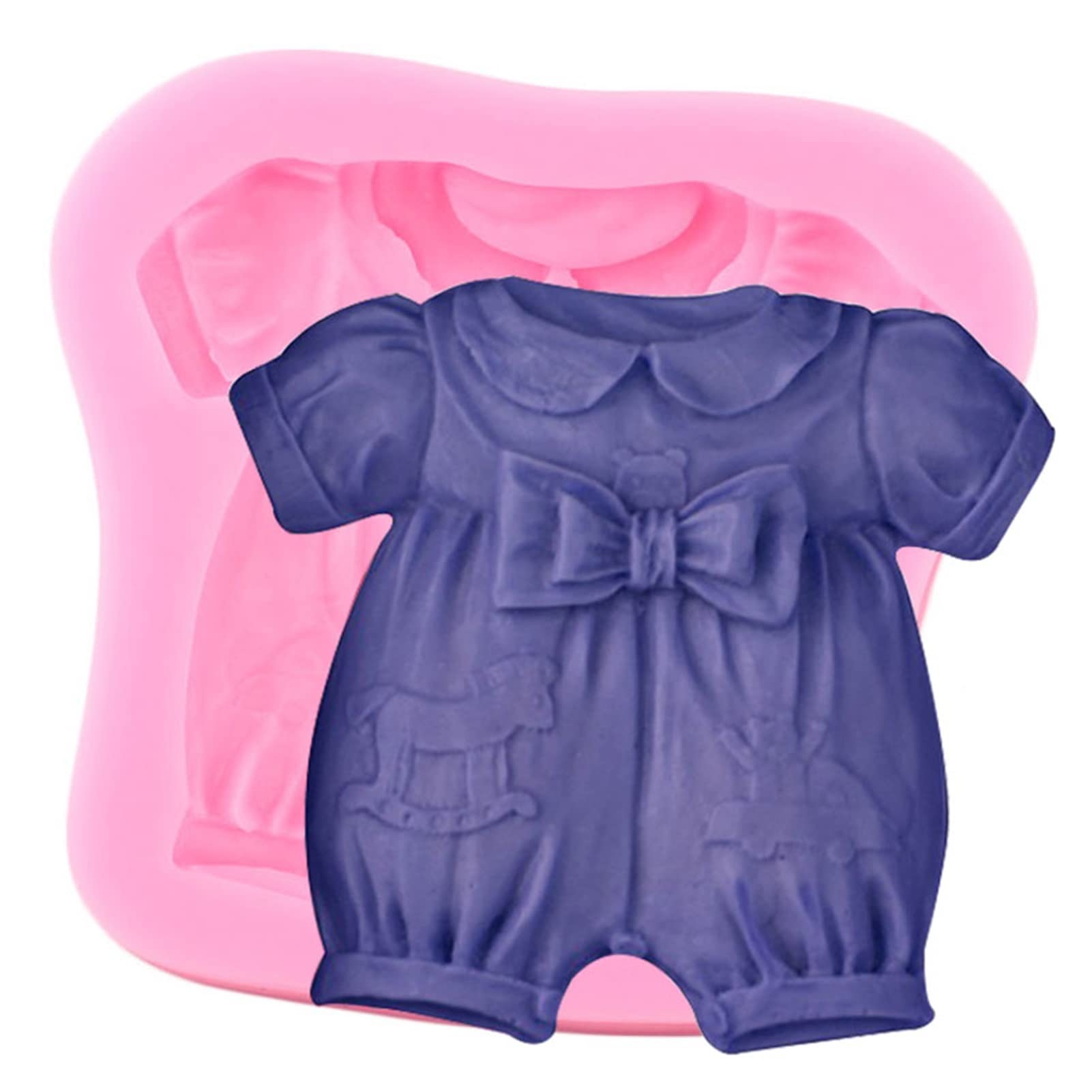 SHUYING Baby Clothes Silicone Molds for DIY Baby Shower, Fondant Cake Decorating, Baking & Chocolate Candy Making - Perfect for Birthday Parties, Baby Showers & Holiday Treats