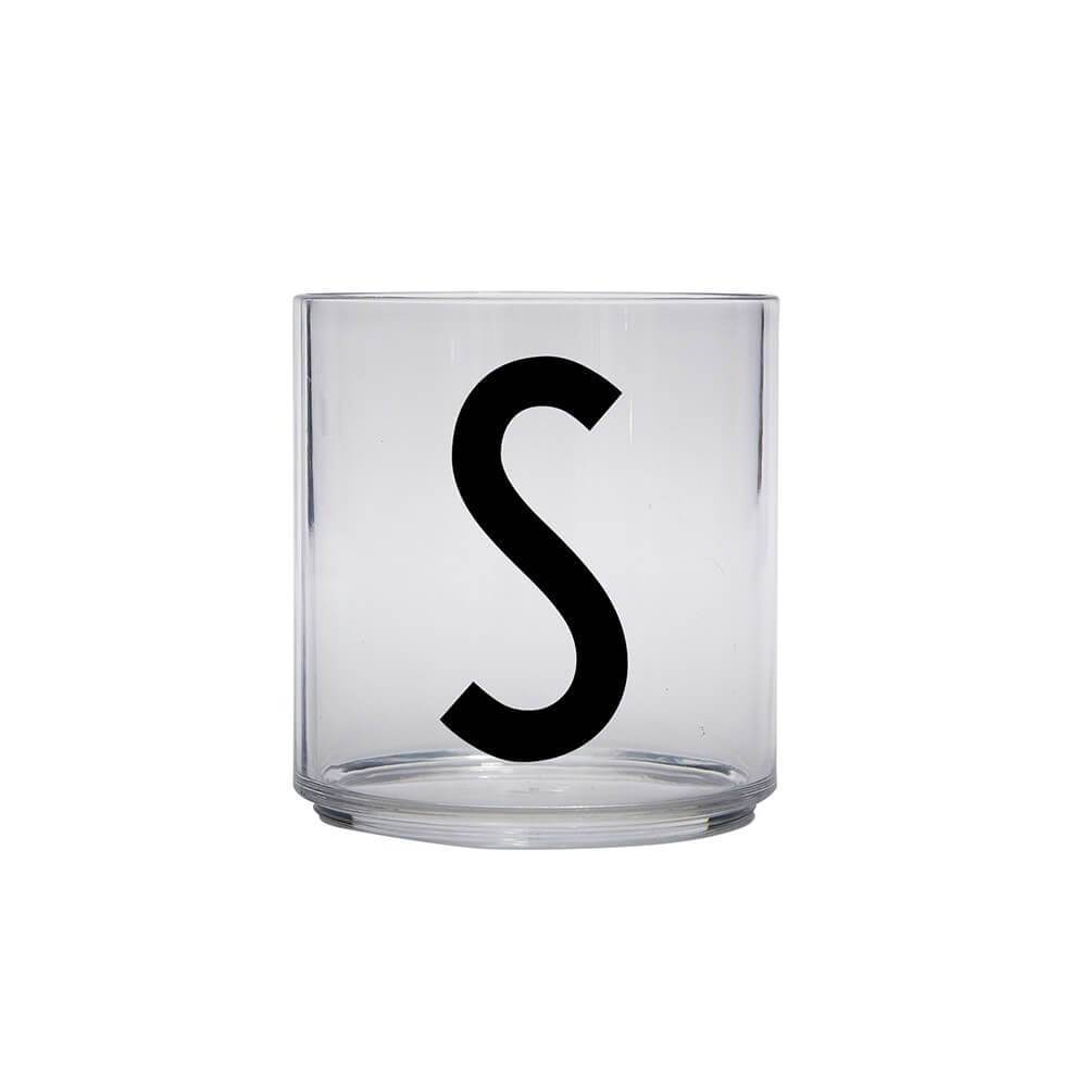 DESIGN LETTERS Kids Personal Drinking Glass - Drop Safe, BPA-Free, Letter Q - Perfect for School Lunch, Home, and Travel Use