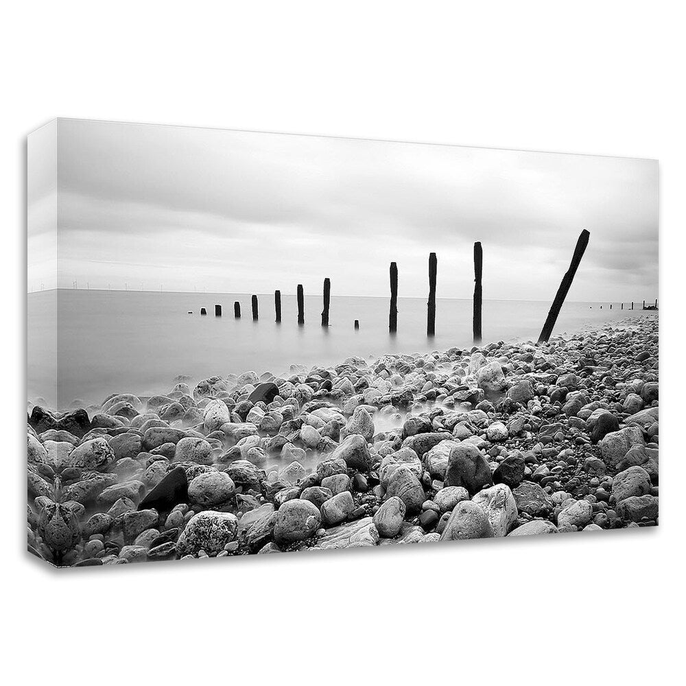 Beach Pebbles Canvas Wall Art - Premium Ready to Hang Print by PhotoINC Studio - Perfect for Coastal Decor, Living Room & Bedroom Wall Decor