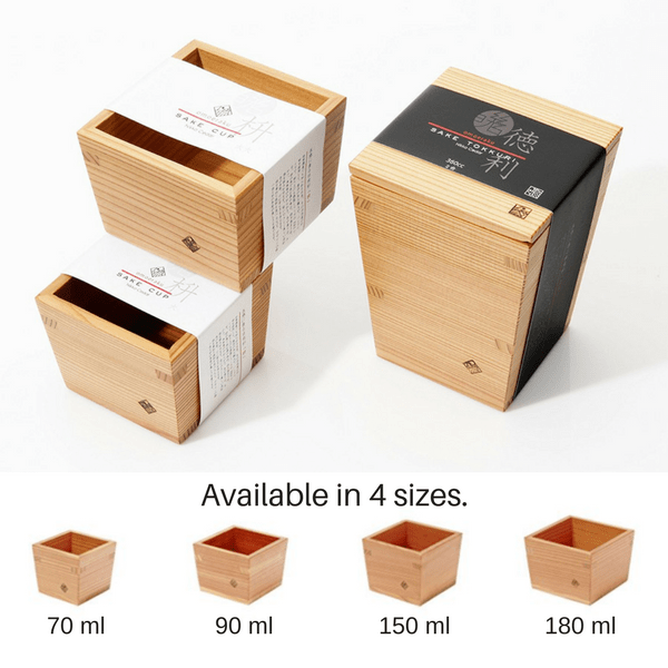 Handcrafted Japanese Cedar Masu Box Sake Cup - Miranda Style Omoeraku for Traditional Japanese Tea Ceremony & Sake Tasting | Perfect for Gift, Home Decor, and Cultural Events