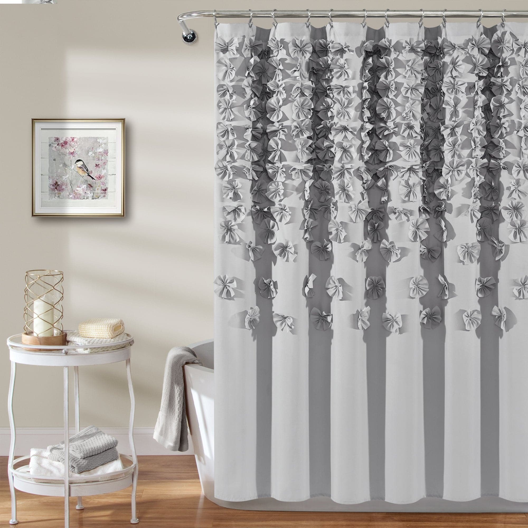 Lucia Waterproof Polyester Shower Curtain - Elegant Bathroom Decor for Modern Homes | Perfect for Bathrooms, Showers & Spa Retreats