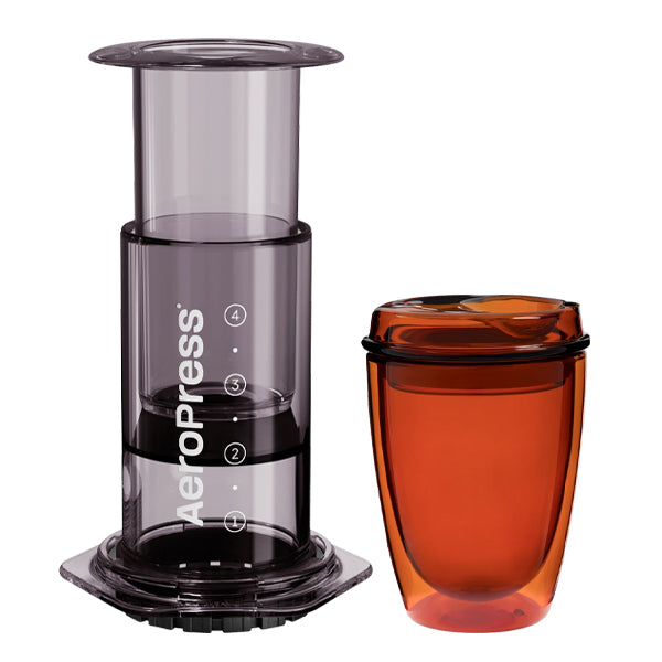 Aeropress Coffee Maker & Good Cuppa Bundle - Portable Espresso Maker for Travel, Camping & Home Brewing - Perfect Gift for Coffee Lovers