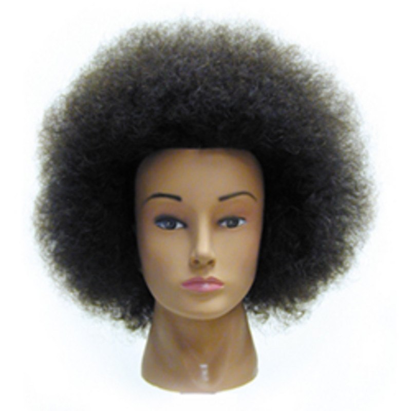 Celebrity Hair Mannequin Naomi Afro Manikin 100% Human Hair - Perfect for Styling, Cutting, and Salon Training