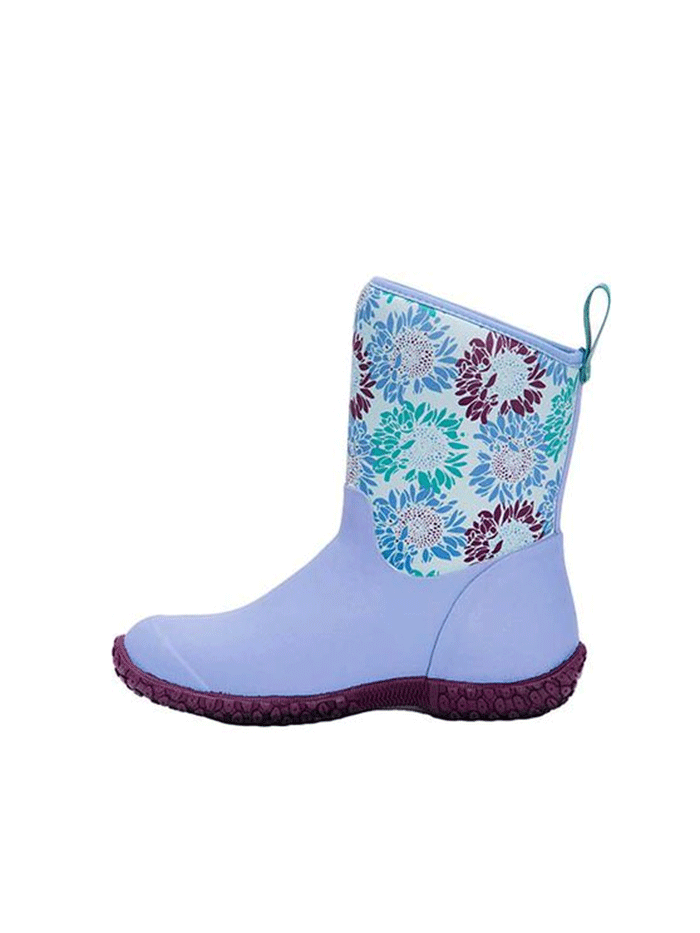 Muck WM2 2FLR Women's Muckster II Mid Boot - Waterproof Rubber Rain Boots for Women in Blue Iris - Perfect for Gardening, Farming & Outdoor Activities